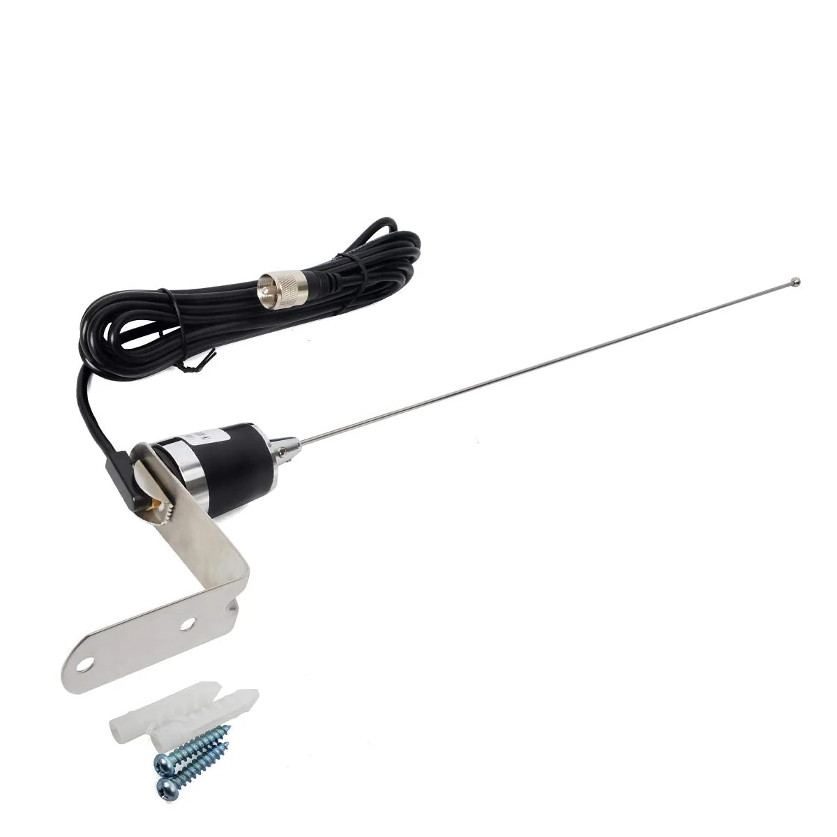 HYS Amateur Antennas Dual-Band NMO 20 Inch Antenna VHF 144/UHF 430MHz NMO L Shape Mount Mobile Antenna Bracket W/13 ft RG58 Coax Cable NMO to UHF-male/PL259 for Motorola Kenwood Midland Mobile Radios - Image 7
