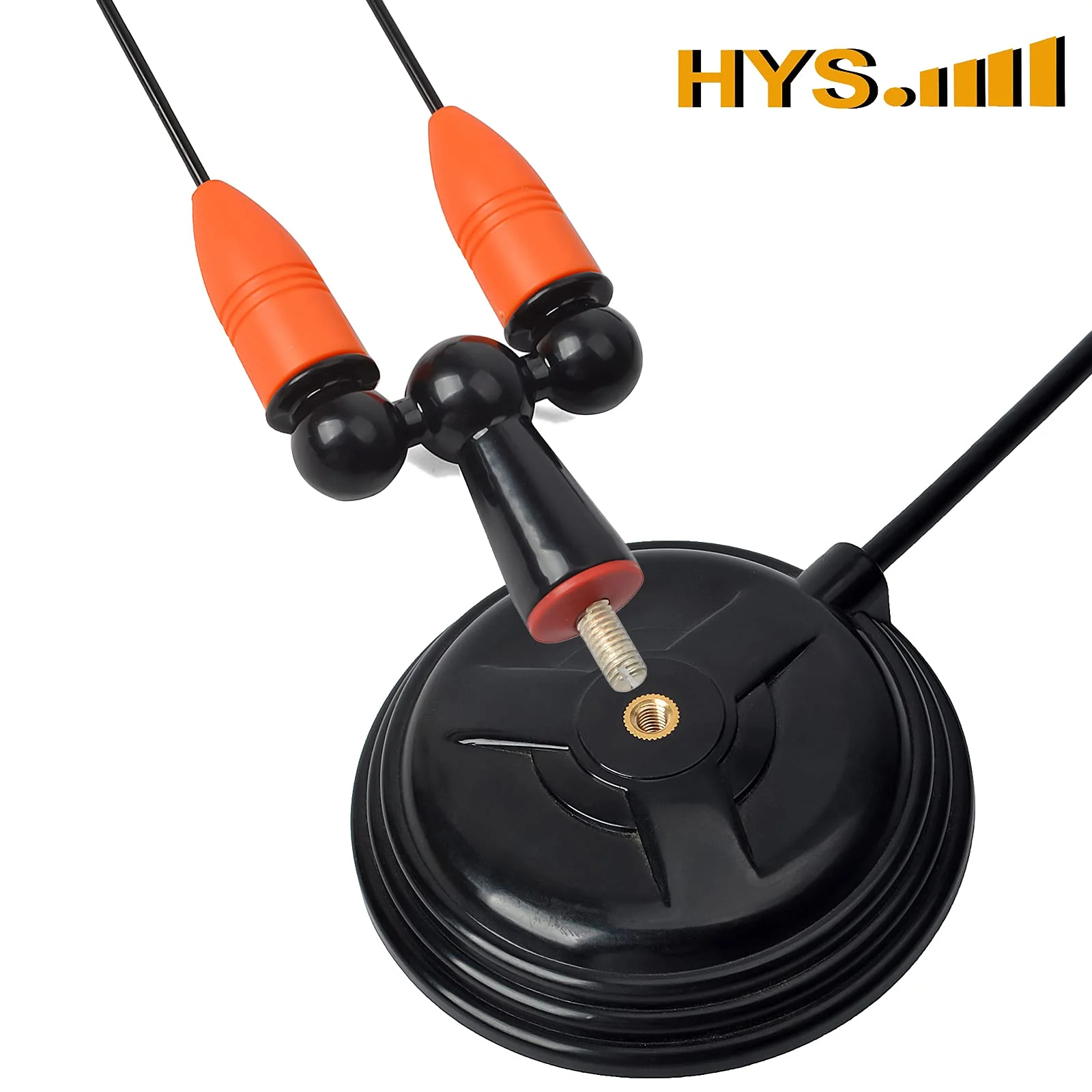 HYS Amateur Antennas Dual-Band VHF 144/UHF 430MHz Magnetic Base Mobile Antenna W/13 ft RG58 Coax Cable UHF-male/PL259 for Motorola Kenwood Midland SO239 Mobile Radios (Orange&Black) Orange&Black - Image 5