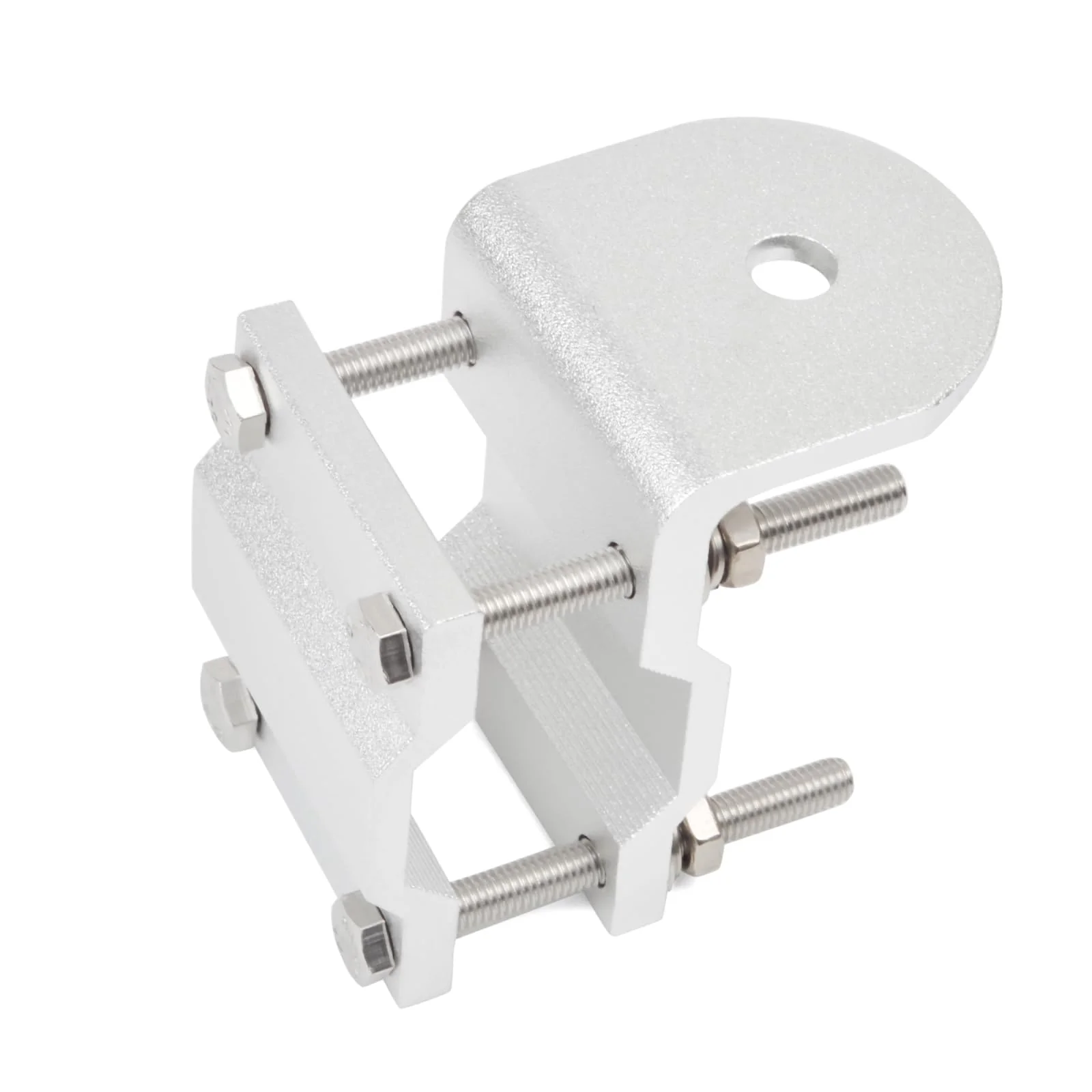 HYS Heavy Duty Groove CB Radio Antenna Mount W/ SO239 Stud, Double Aluminum Single Groove Roll Bar/Mirror Mounting Bracket - Image 7