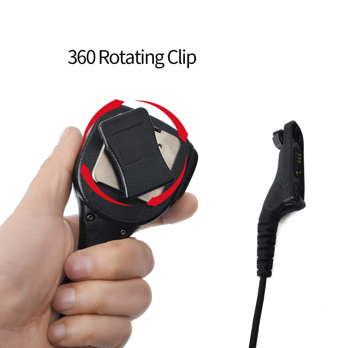 HYS IP54 Waterproof Speaker Shoulder Microphone, Handheld Remote Speaker Mic with Reinforced Cable for APX4000 APX6000 APX7000 XPR6350 XPR6550 XPR7350 XPR7550 APX 4000 6000 7000 8000 - Image 3