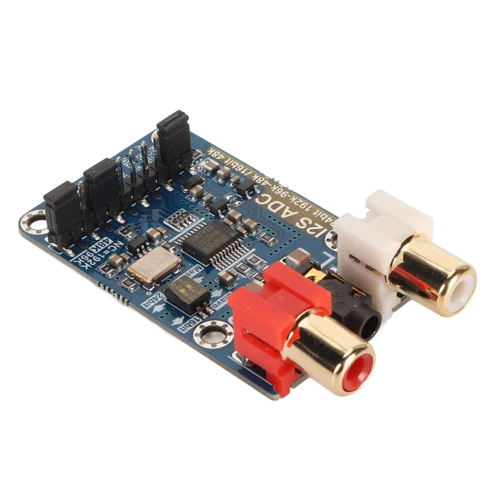 I2S ADC Audio Card Module, 24bit 192k 96k Master Mode Development Board, Lossless Digital Audio I2S ADC Decoder, 3.5mm or Input - Image 3