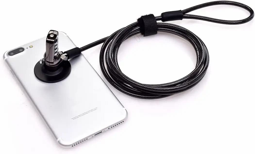 I3C Laptop Cable Lock, 4 Digital Combination Lock, Security Computer Cable Lock, Anti Theft Combination Lock for iPad Tablet Laptop MacBook Dell HP Lenovo Samsung Android and Other Device (2set) Universal Combination Lock-value set (2pcs) password+black - Image 6