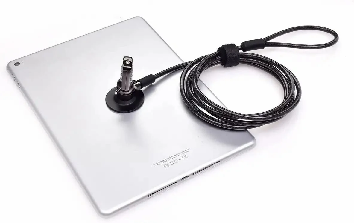 I3C Laptop Cable Lock, 4 Digital Combination Lock, Security Computer Cable Lock, Anti Theft Combination Lock for iPad Tablet Laptop MacBook Dell HP Lenovo Samsung Android and Other Device (2set) Universal Combination Lock-value set (2pcs) password+black - Image 7