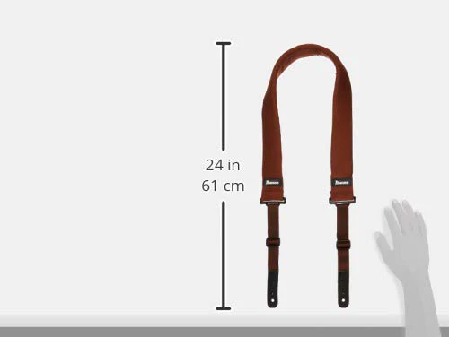 Ibanez POWERPAD Strap GSF50 Guitar (GSF50BR) Regular Brown - Image 4
