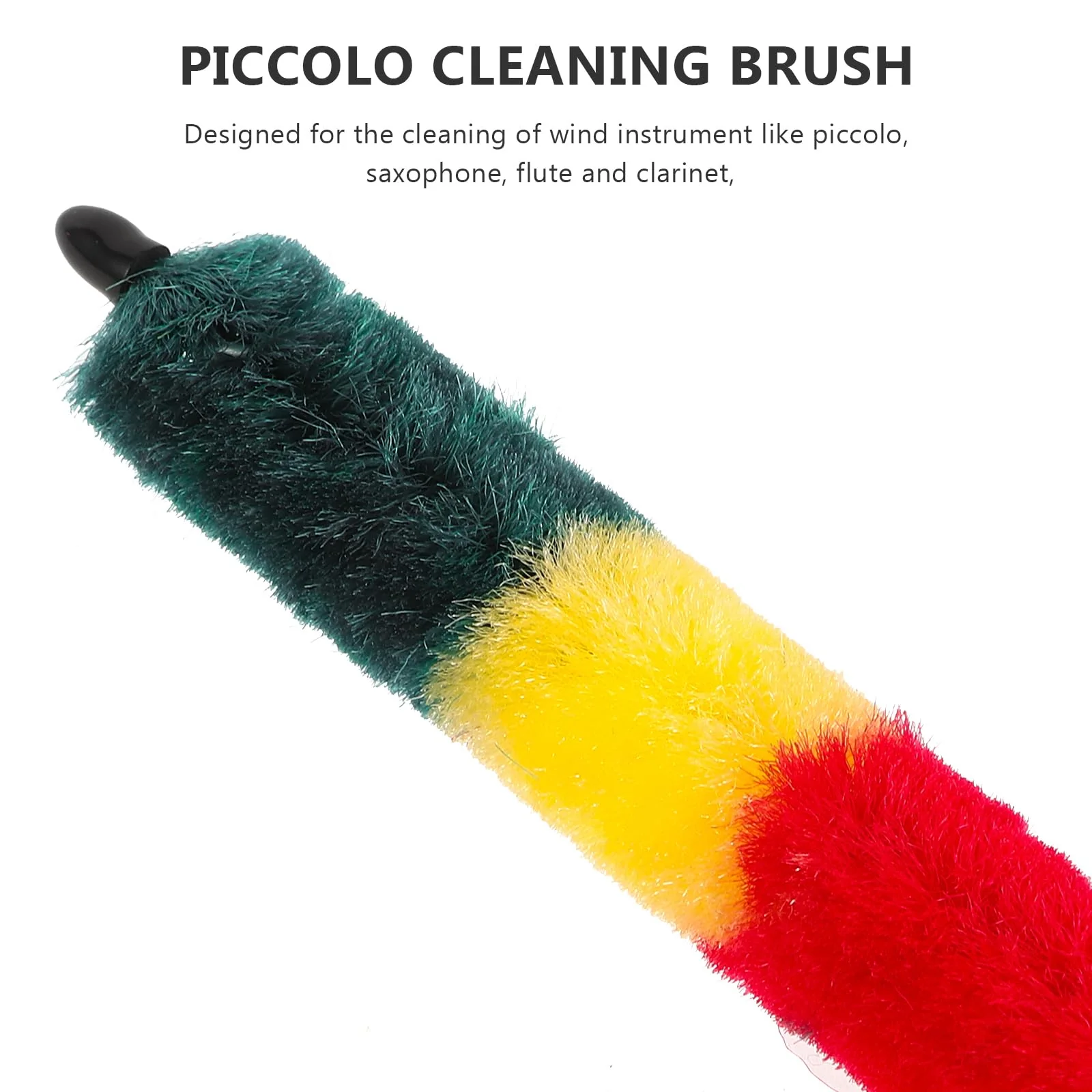 ibasenice 2pcs Piccolo Brush Piccolo Clean Brush Piccolo Cleaning Tools Piccolo Cleaner Brush Music Instruments Cleaning Kits Instrument Cleaning Tool Saliva Cotton Thread Straw - Image 4