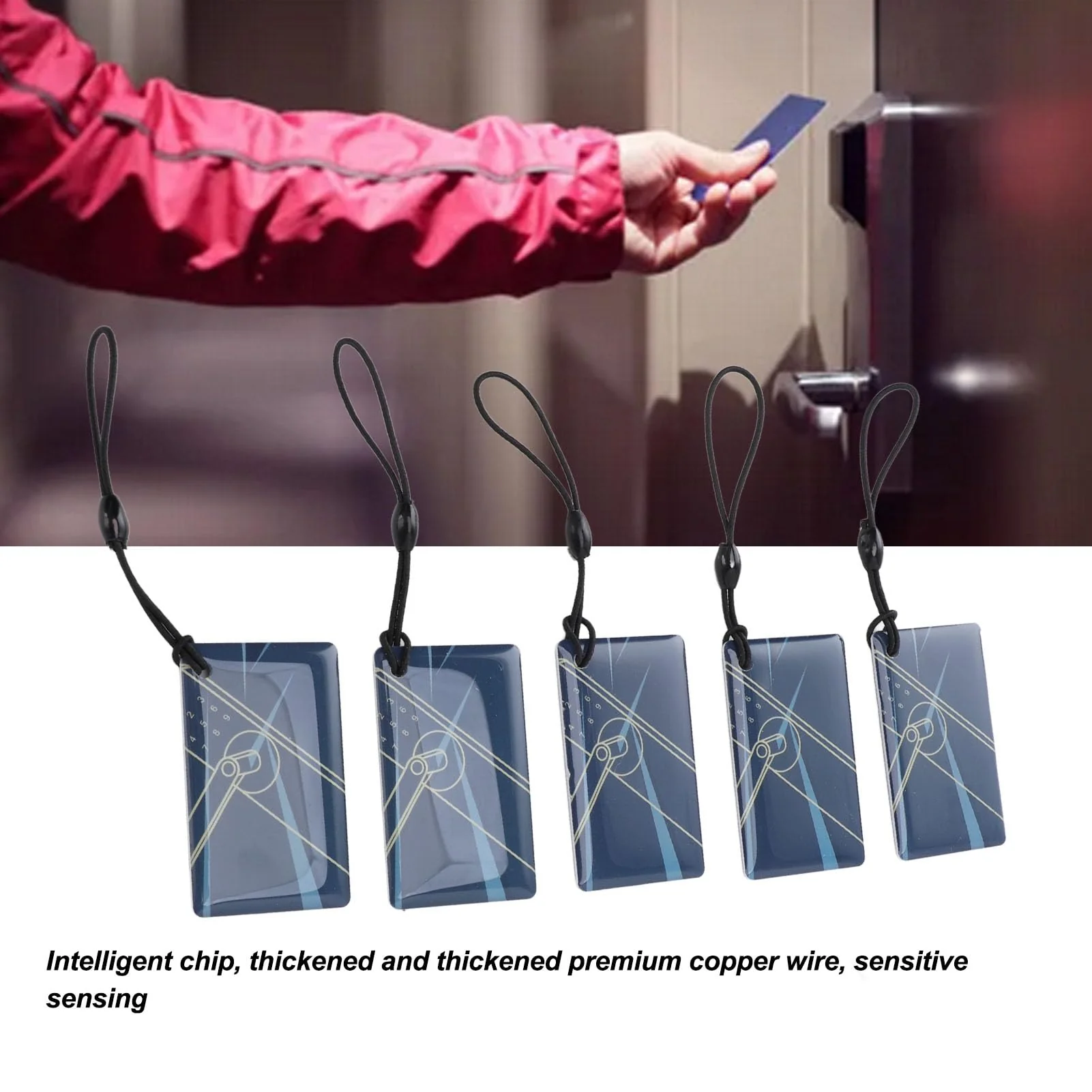 IC Cards, 20pcs 13.56 MHz RFID Keychain, Smart Lock Keychain, Contactless Key Fob Access Card, Proximity ID Card, Digital Intelligent Door Lock, Default, Modern - Image 3