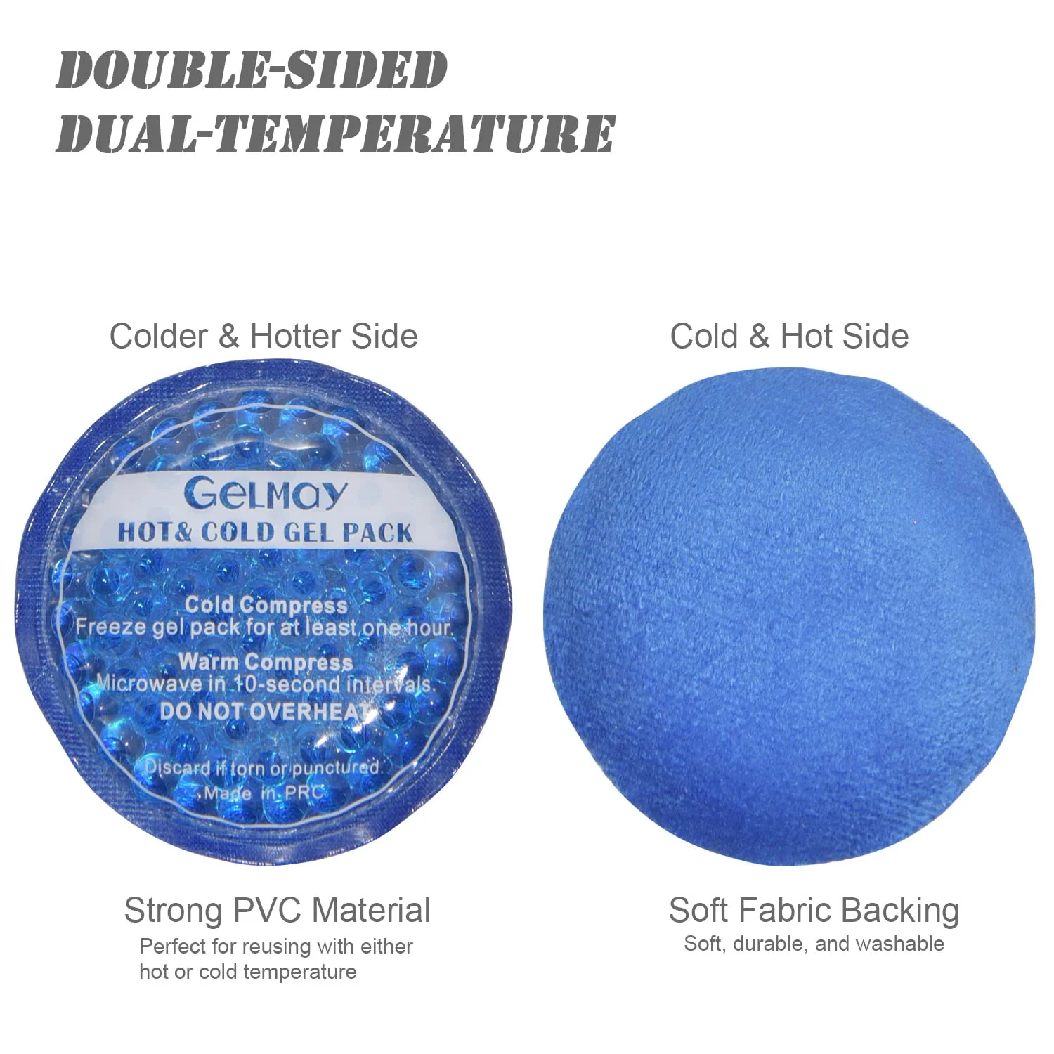 Ice Eye Patches for Puffy Eyes, Cooling Medical Eye Patch Pad Gel Pack Cover Eyepatch Cold Hot Therapy Eye Bags Dark Circles After Surgery Adult Kid (2PCS) 2pcs - Image 2
