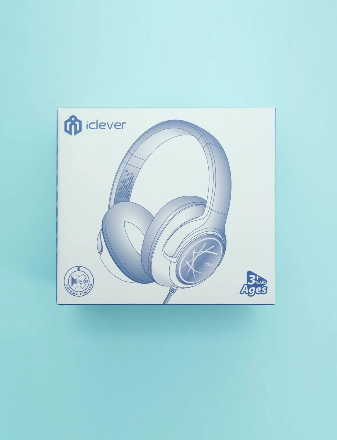 iClever Kids Headphones with Cord, 85dBA Safe Volume Wired Headphones for Kids, Stereo Sound Foldable Adjustable, 3.5mm Jack, Over Ear Kids Headphones for School/Boys/Girls/iPad/Tablet/Travel, Blue - Image 10