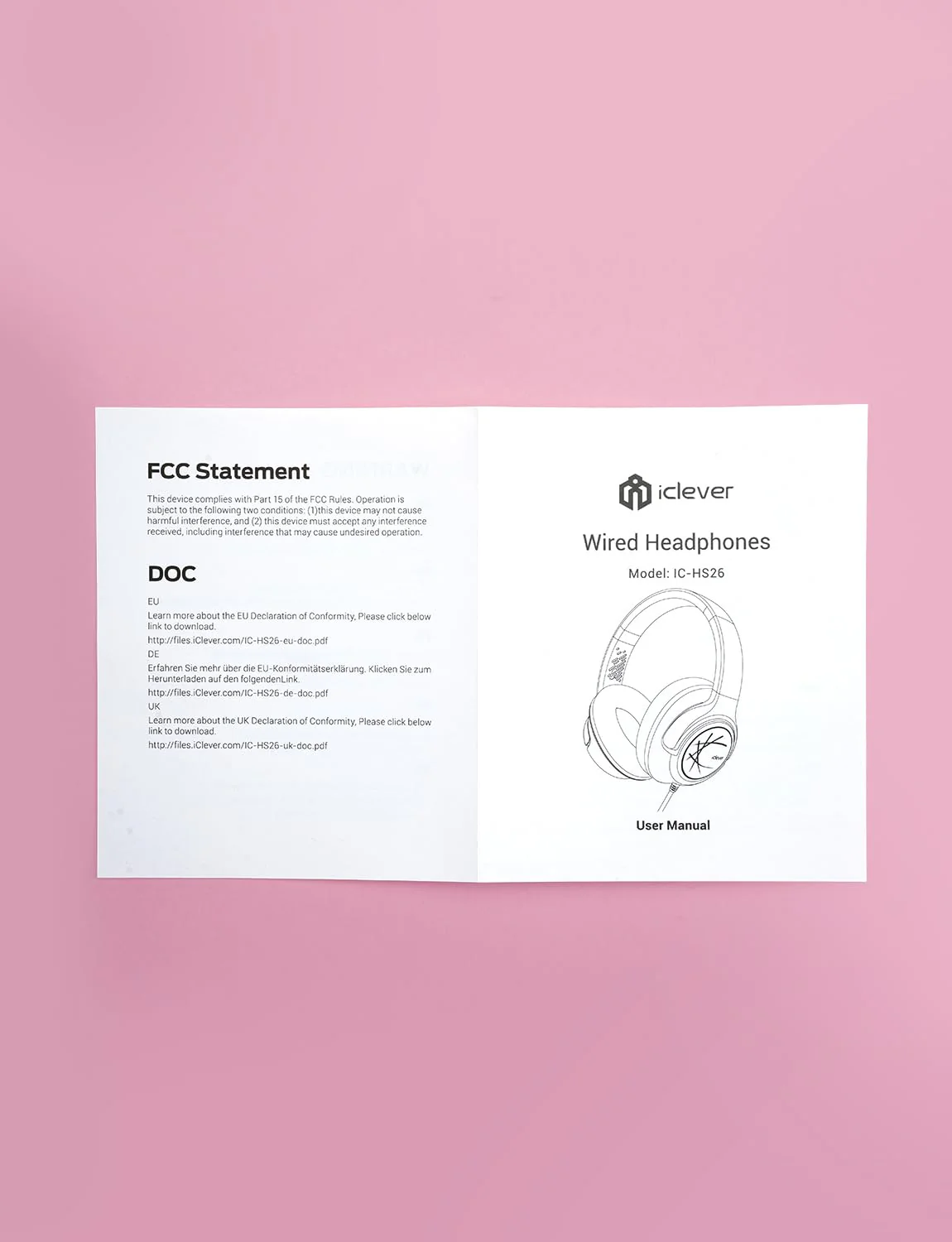 iClever Kids Headphones with Cord, 85dBA Safe Volume Wired Headphones for Kids, Stereo Sound Foldable Adjustable, 3.5mm Jack, Over Ear Kids Headphones for School/Boys/Girls/iPad/Tablet/Travel, Pink - Image 13