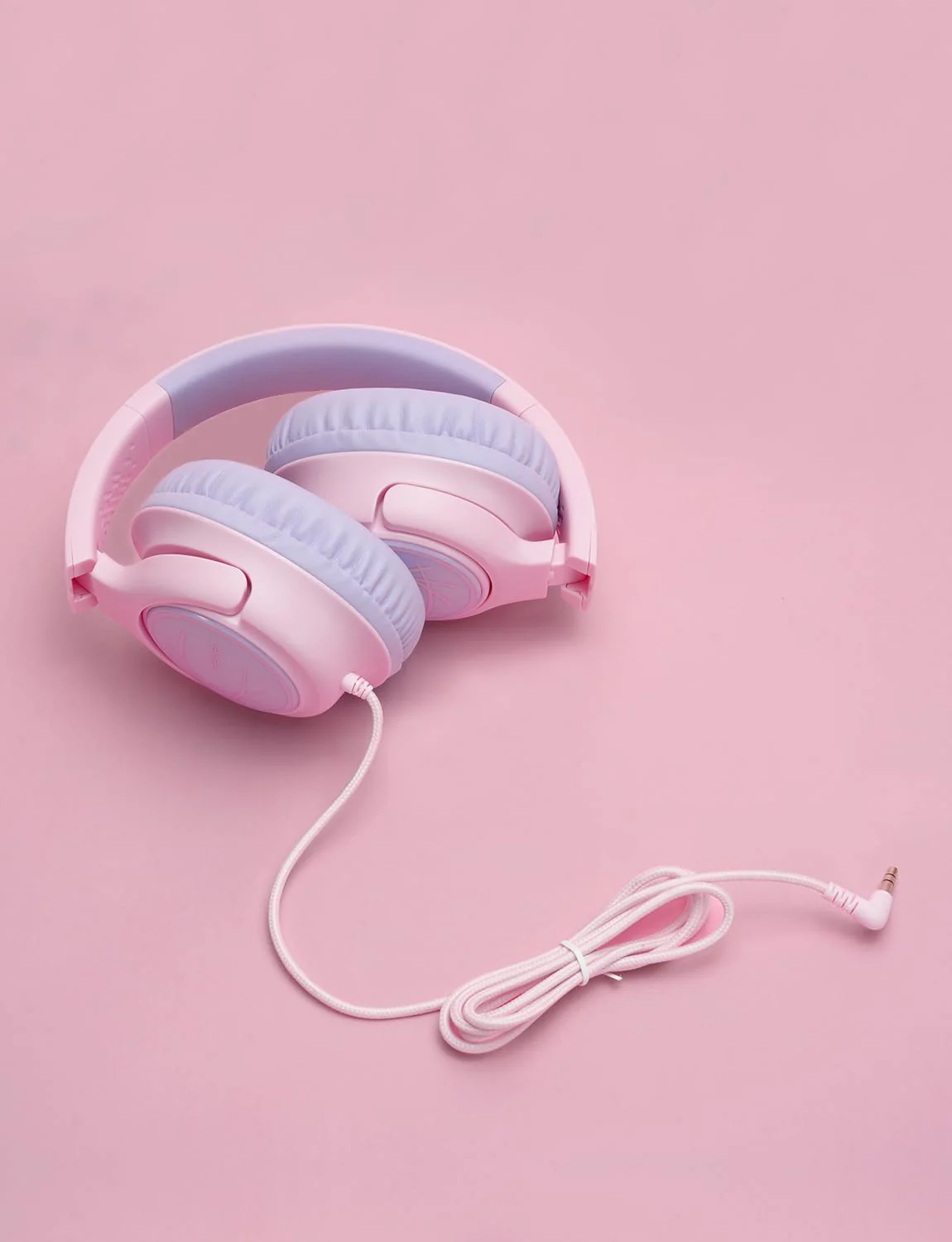 iClever Kids Headphones with Cord, 85dBA Safe Volume Wired Headphones for Kids, Stereo Sound Foldable Adjustable, 3.5mm Jack, Over Ear Kids Headphones for School/Boys/Girls/iPad/Tablet/Travel, Pink - Image 9