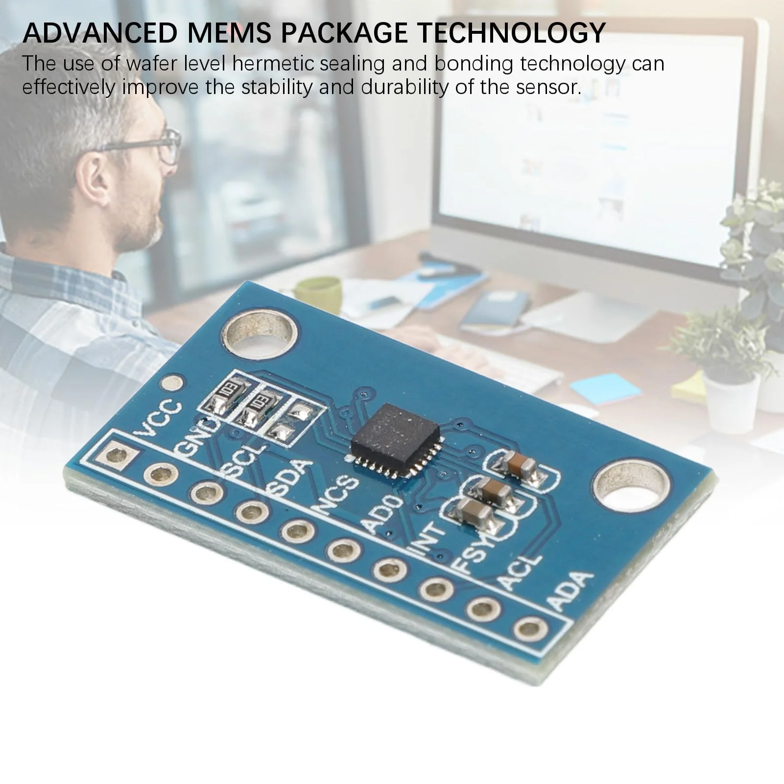ICM 20948 Sensor Module with Integrated 9-Axis MEMS Motion Tracking Sensor, Energy-Saving 3-Axis Gyroscope - Image 4
