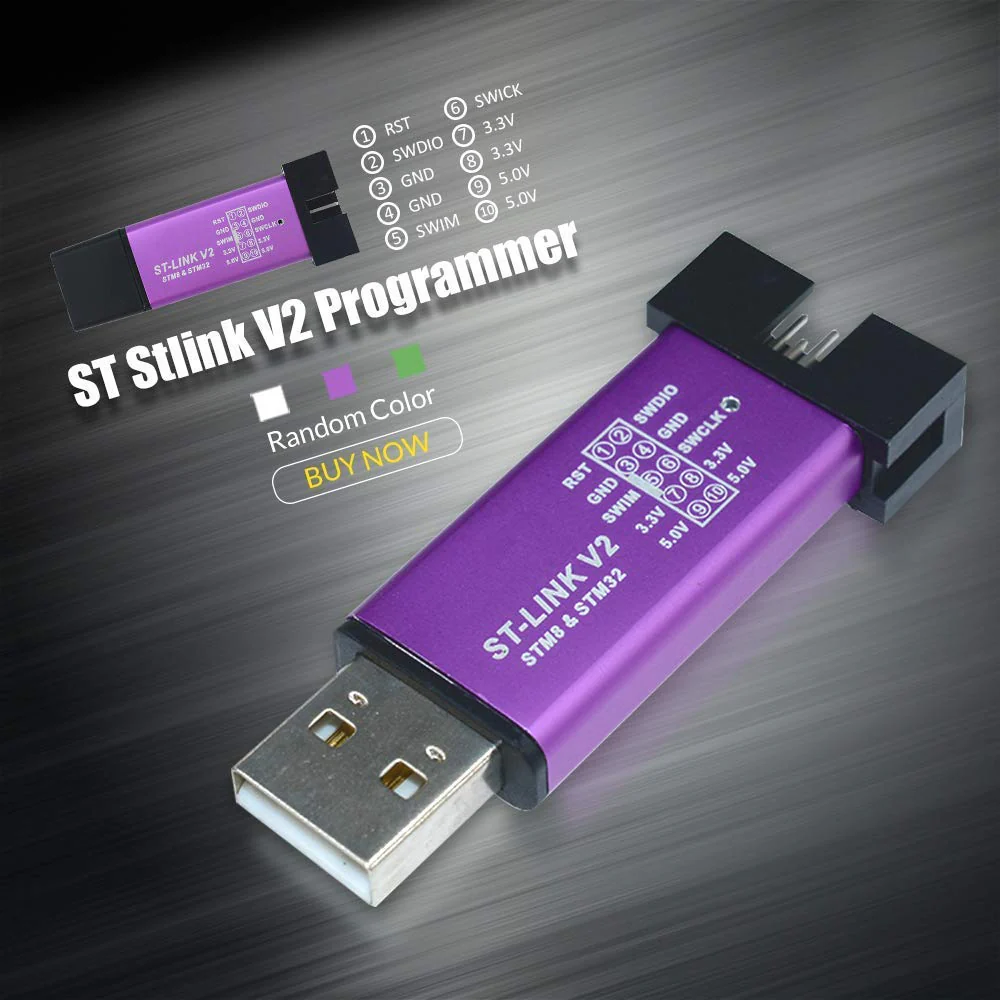 ICQUANZX ST-Link V2 Programming Unit Mini STM8 STM32 Emulator Downloader M89 New (Random Color) - Image 2