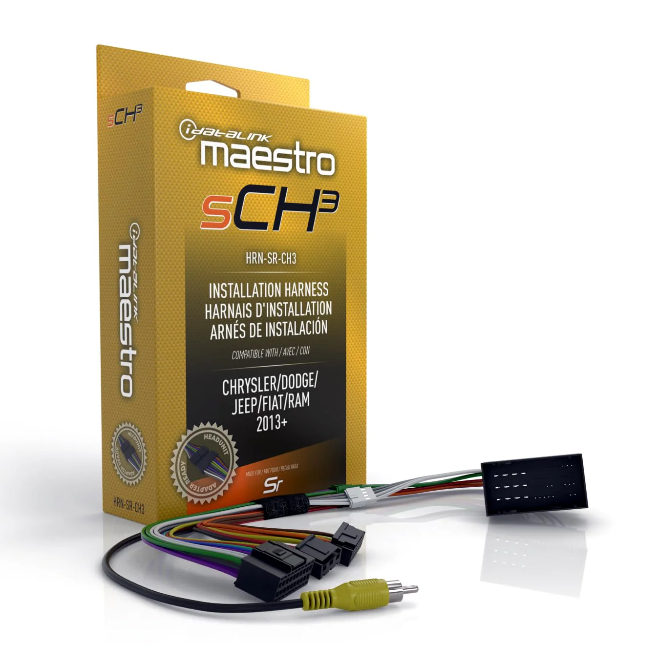 Idatalink Maestro HRN-SR-CH3 T-Harness for Select Chrysler, Dodge, Jeep, RAM Vehicles 2013+, replace factory radio while retaining steering wheel controls & use of amp (ADS-MSR module also required) - Image 6