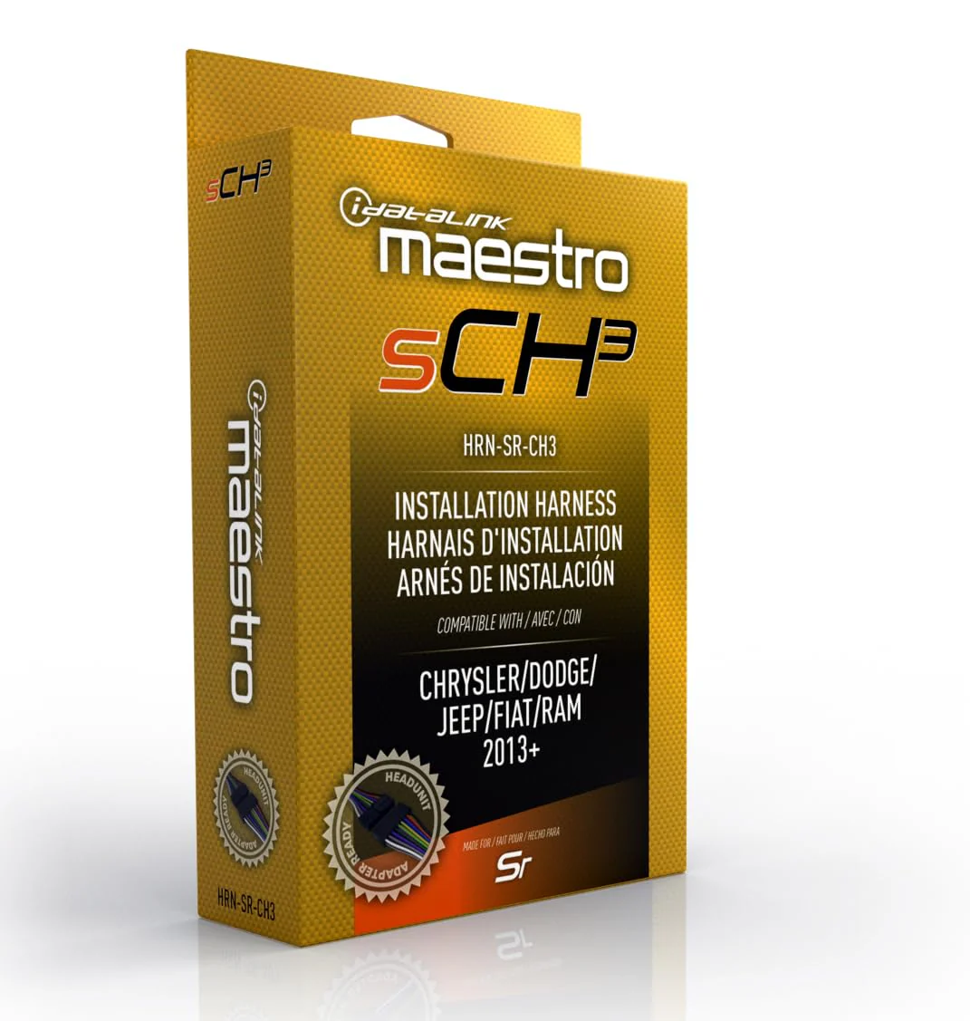 Idatalink Maestro HRN-SR-CH3 T-Harness for Select Chrysler, Dodge, Jeep, RAM Vehicles 2013+, replace factory radio while retaining steering wheel controls & use of amp (ADS-MSR module also required) - Image 7