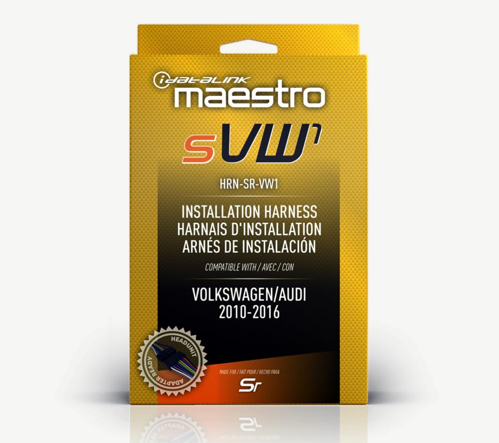 Idatalink Maestro HRN-SR-VW1 T-Harness for Select Volkswagen Vehicles 2002-16, replace The factory radio while retaining steering wheel controls & use of factory amp (ADS-MSR module also required) - Image 4