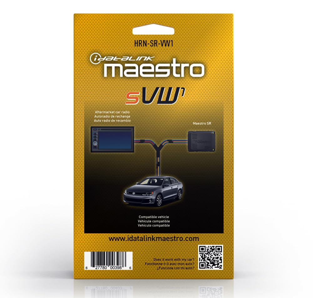 Idatalink Maestro HRN-SR-VW1 T-Harness for Select Volkswagen Vehicles 2002-16, replace The factory radio while retaining steering wheel controls & use of factory amp (ADS-MSR module also required) - Image 5