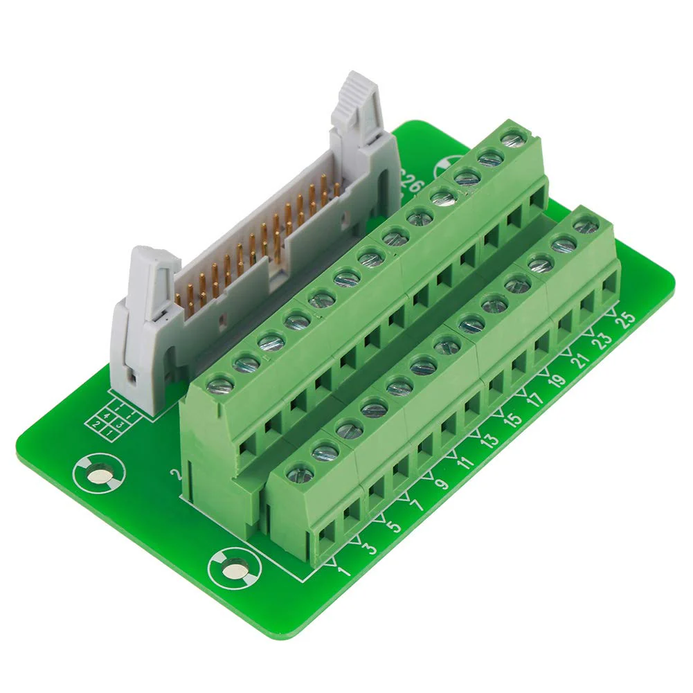 IDC26P DIN Rail Module, DIN Rail Breakout Board Module Terminal Block Module 26-Pin 5mm Interface Module with Plug Breakout Board - Image 8