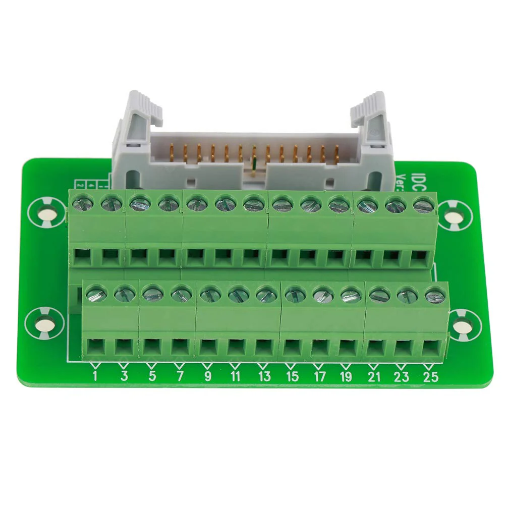 IDC26P DIN Rail Module, DIN Rail Breakout Board Module Terminal Block Module 26-Pin 5mm Interface Module with Plug Breakout Board - Image 9