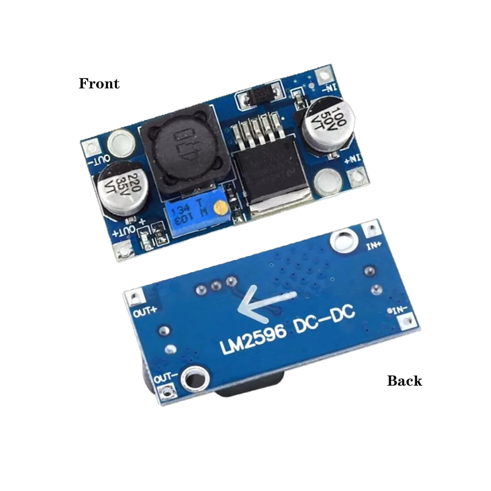 Idota Pack of 10 Step Down Converter, DC-DC 3A Buck Converter Voltage Regulator Adjustable Power Supply Downward Module, 3.2-46V to 1.25-35V DC to DC Converter Module - Image 4