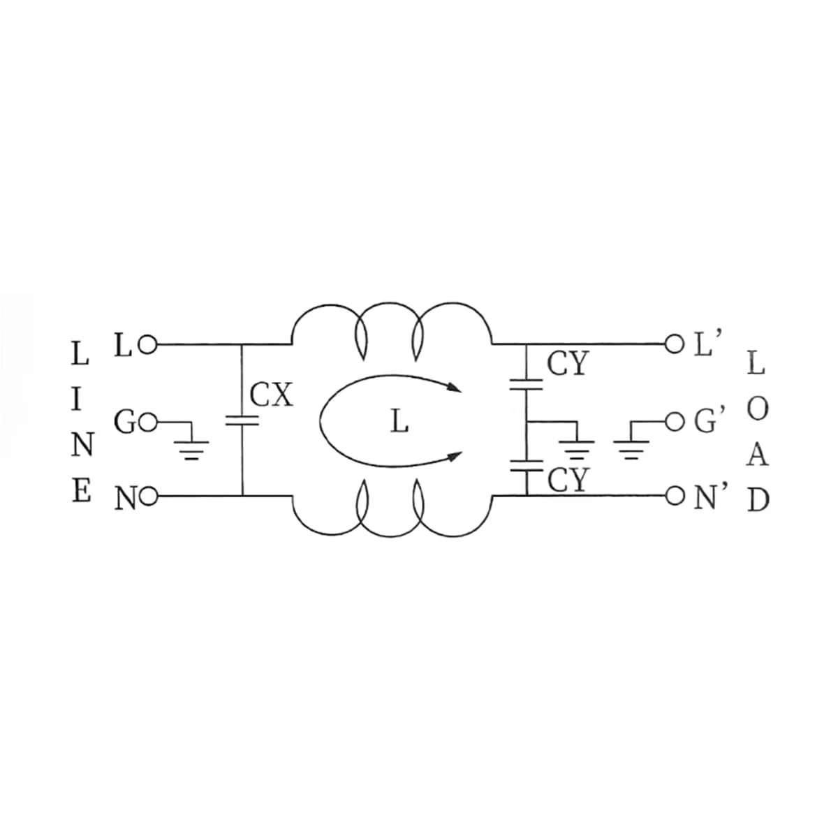 ieron EMI Power Filter 125/250V Electromagnetic Interference Filter CW1B-10A-L (040) Single Phase Filter for Suppression of Impulse Interference - Image 6