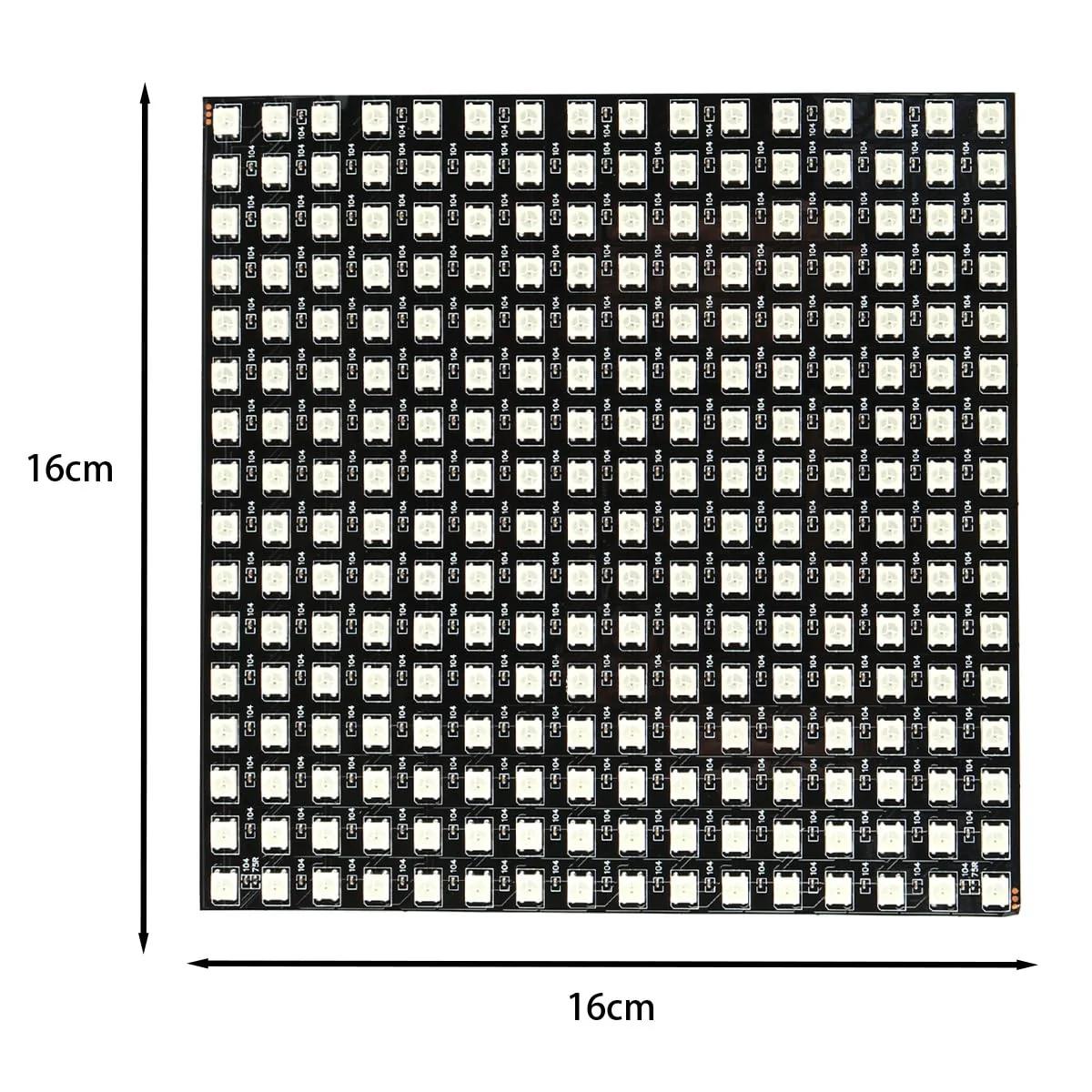 Ieron RGB Panel WS2812B 16 x 16 Pixels, Flexible Module, Individually Addressable Full Colour DC5V Smart Light Display for Creative Installations and Projects - Image 7