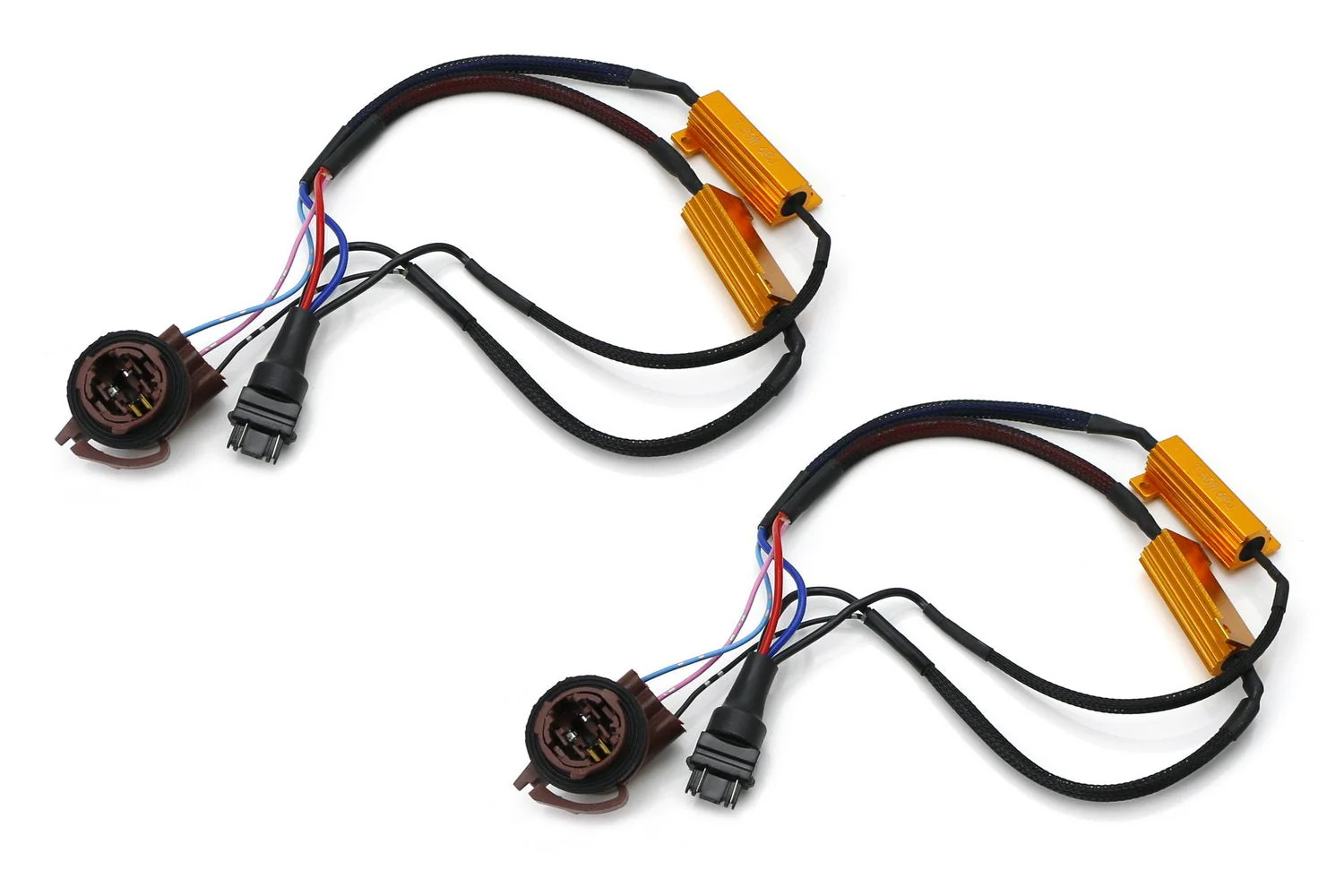 iJDMTOY Hyper Flash/Bulb Out Error Fix Wiring Adapters Compatible with 3157 3057 3155 3357 3457 4157 LED Bulbs Turn Signal or Tail Brake Lights - Image 7
