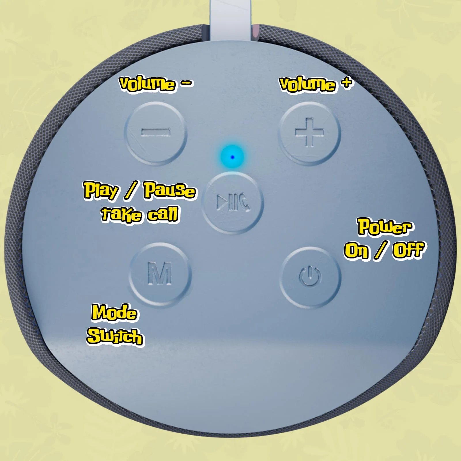 iJoy Disney Lilo and Stitch Wireless Bluetooth Speaker- Splashproof Rechargeable Wireless Speaker with 3 Hours Playtime/SD Slot/FM Radio- Stitch Stuff, Disney Stitch Gifts for Women//Men/All Fans Stitch "Cute" - Image 3