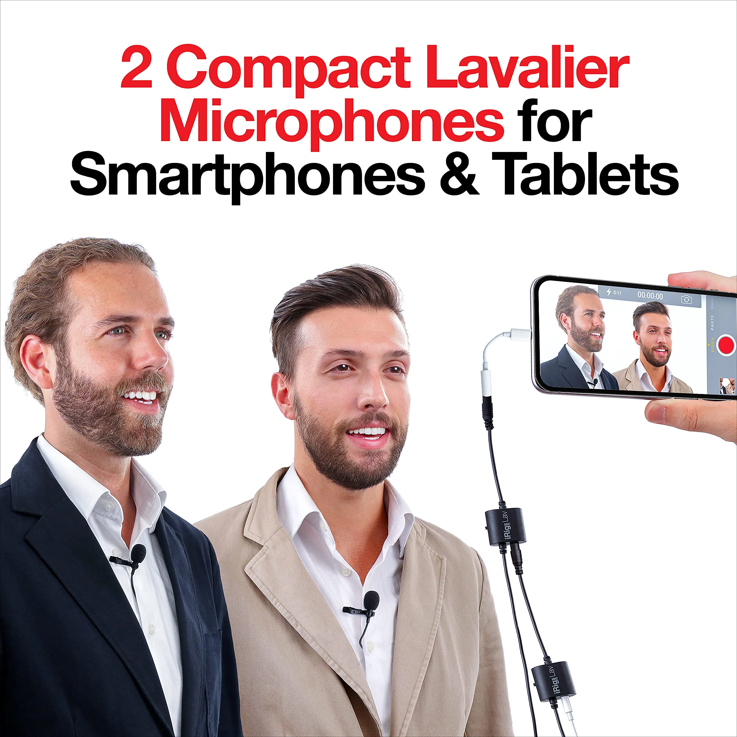 IK Multimedia iRig Mic Lav Compact Lavalier for Smartphones and Tablets (Two-Pack) Two-pack - Image 2