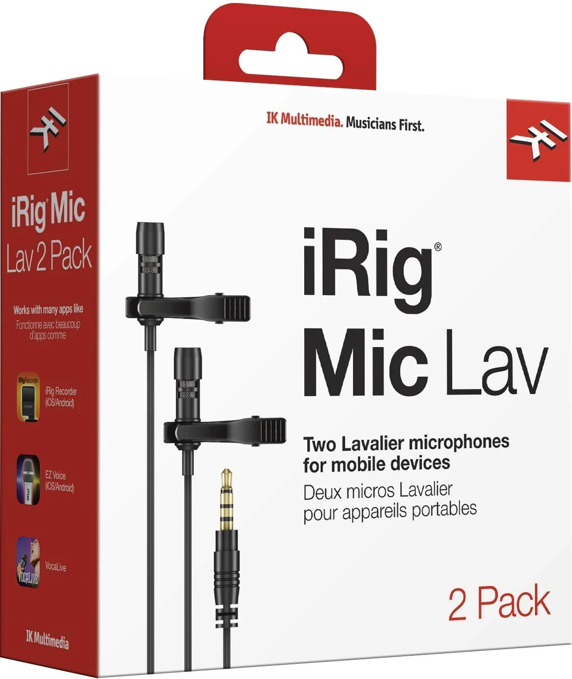 IK Multimedia iRig Mic Lav Compact Lavalier for Smartphones and Tablets (Two-Pack) Two-pack - Image 8