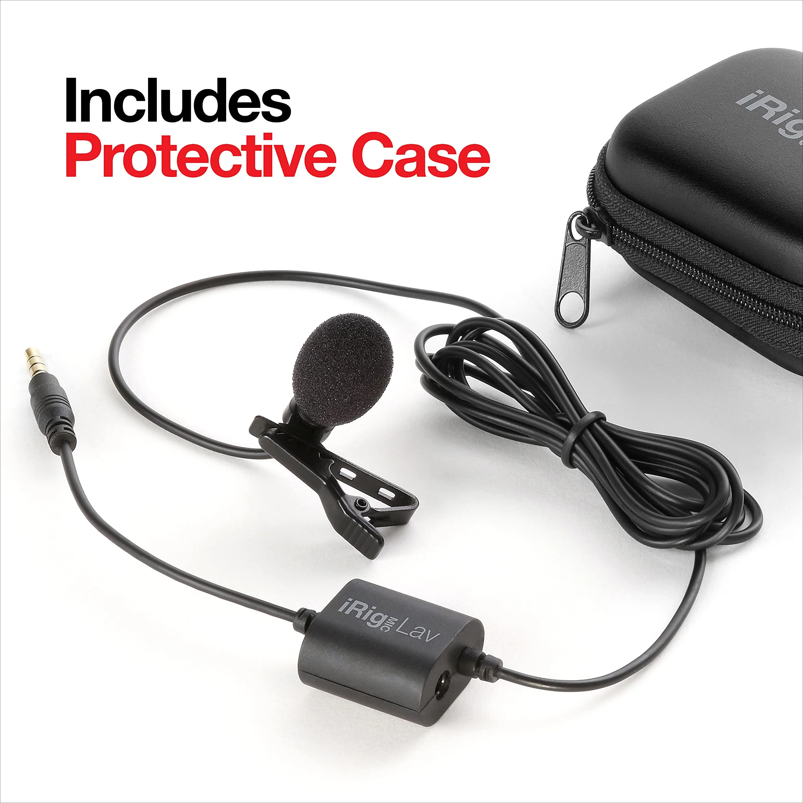 IK Multimedia iRig Mic Lav Lapel Microphone, omnidirectional Condenser lavalier Microphone with 1/8" TRRS Jack, Headphone Out and Daisy-Chaining for iPhone, iPad, Android, Mac, PC Single - Image 6