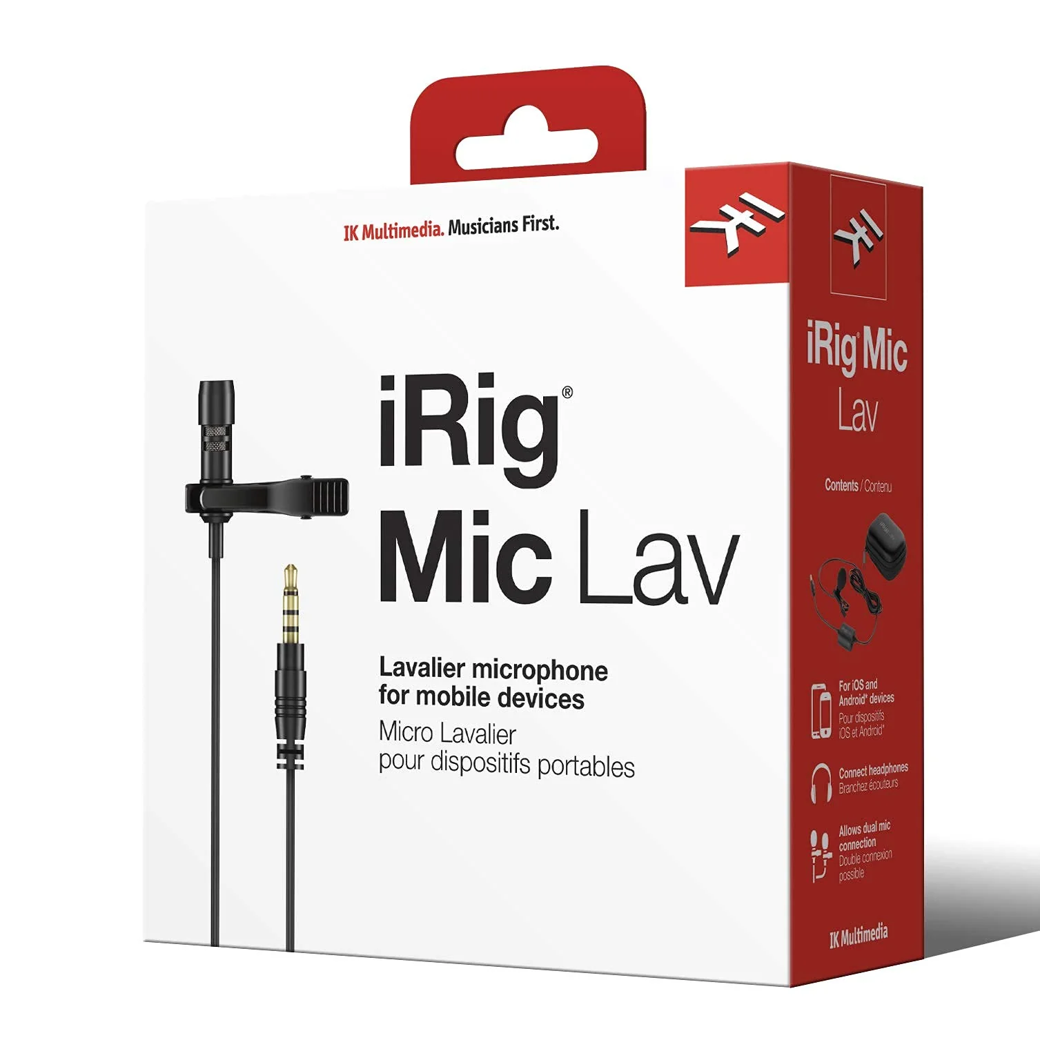 IK Multimedia iRig Mic Lav Lapel Microphone, omnidirectional Condenser lavalier Microphone with 1/8" TRRS Jack, Headphone Out and Daisy-Chaining for iPhone, iPad, Android, Mac, PC Single - Image 8