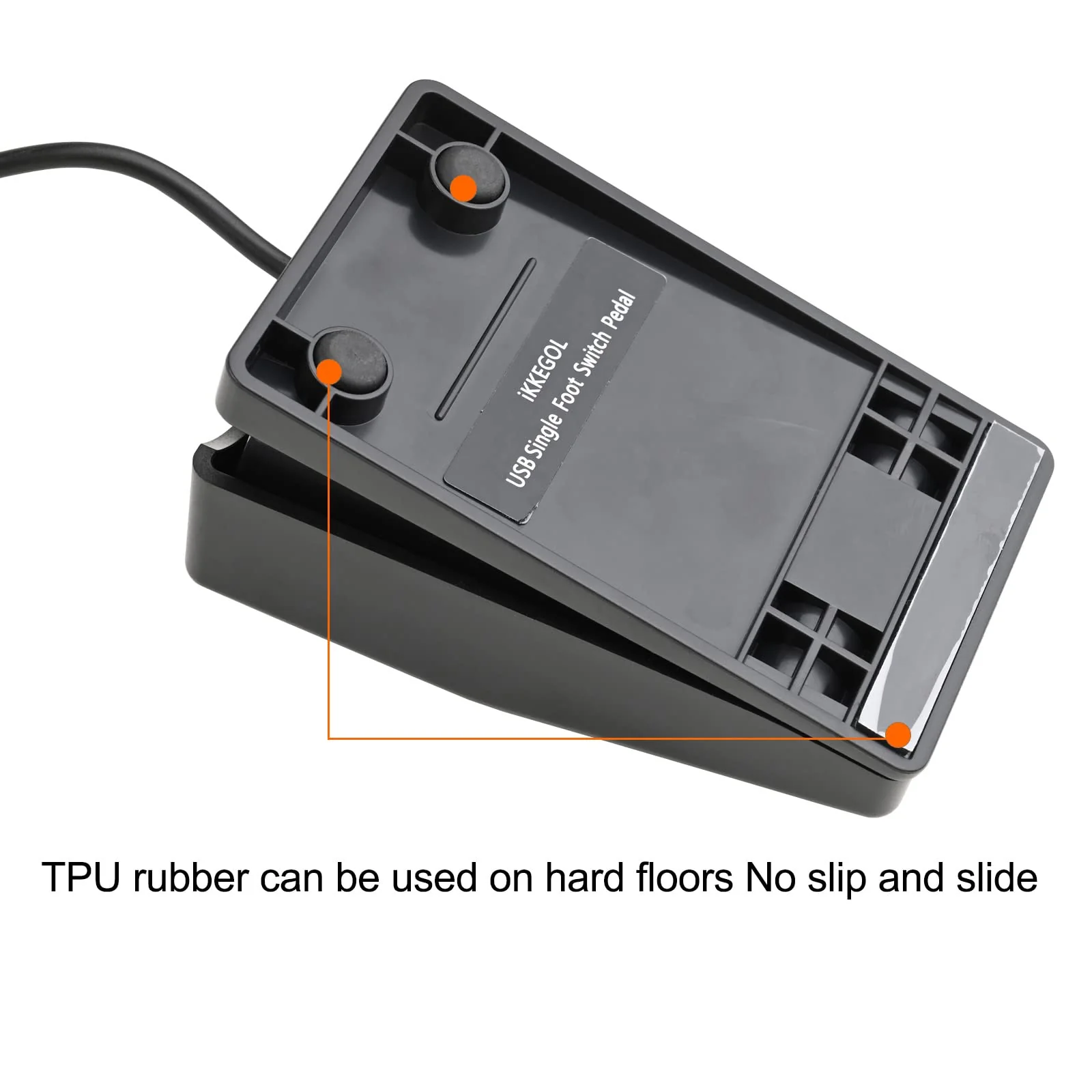 iKKEGOL Upgraded USB Foot Switch Single Pedal Mechanical Control Footswitch Map Mouse Keyboard Hotkey Combination Key press Simulator Program Page Turner Game Transcription HID - Image 4