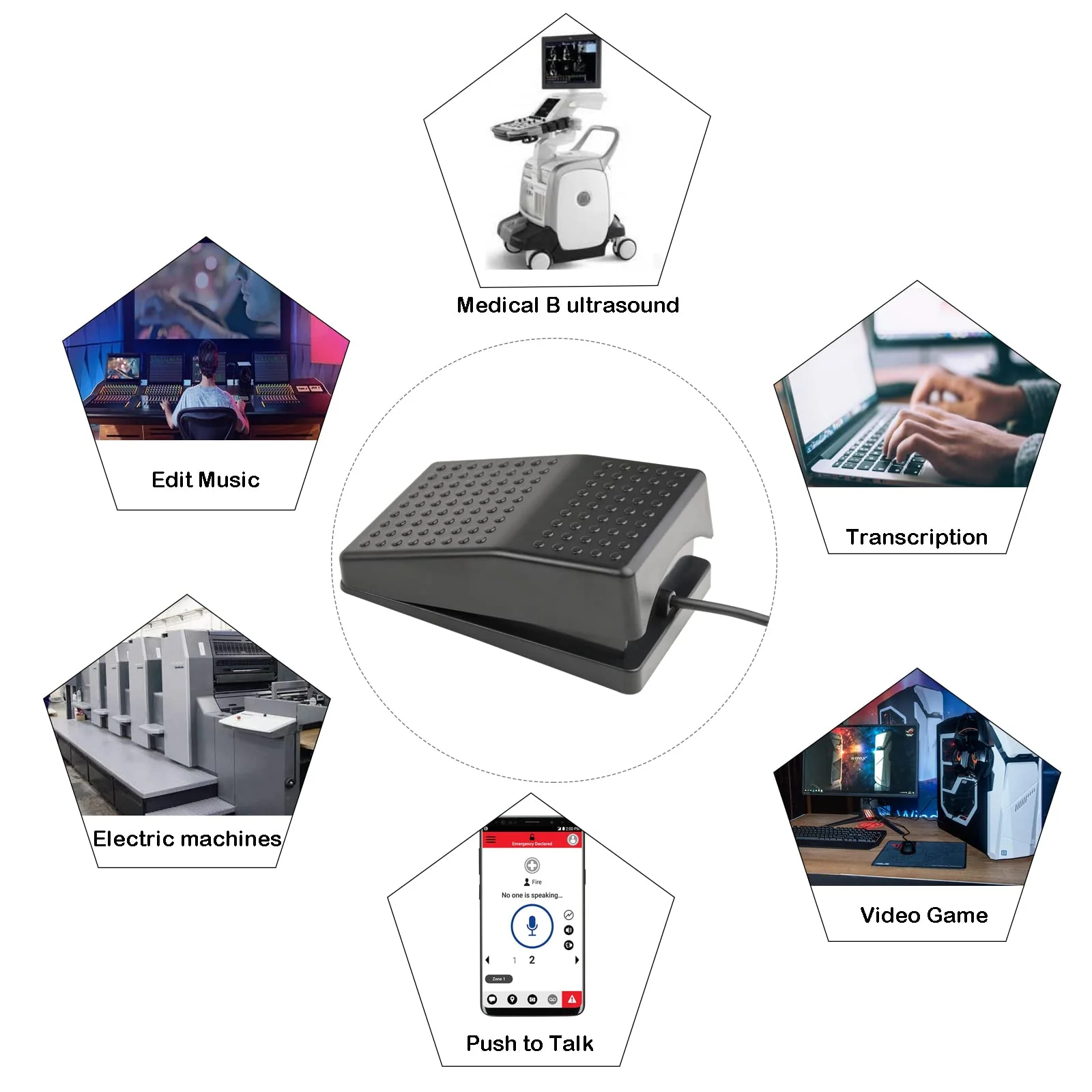 iKKEGOL Upgraded USB Foot Switch Single Pedal Mechanical Control Footswitch Map Mouse Keyboard Hotkey Combination Key press Simulator Program Page Turner Game Transcription HID - Image 5
