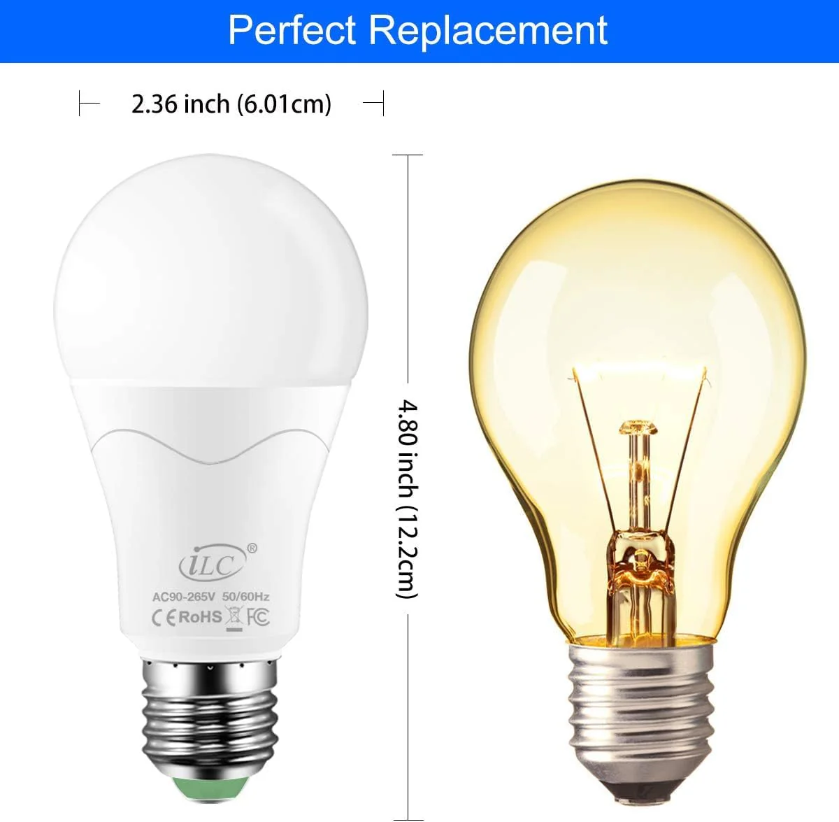 iLC LED Light Bulb Replaces 85W, 1000 Lumen, RGB Light Bulb With Remote Control, Colour Change, Warm White (2700 Kelvin), Edison E27 1 Stück (1er Pack) - Image 9