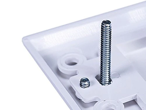 iMBAPrice (5 Pack) Premium 2 Connector Banana Wall Plate - Banana Plug Binding Post Wall Plate for Speakers white Single - Image 5