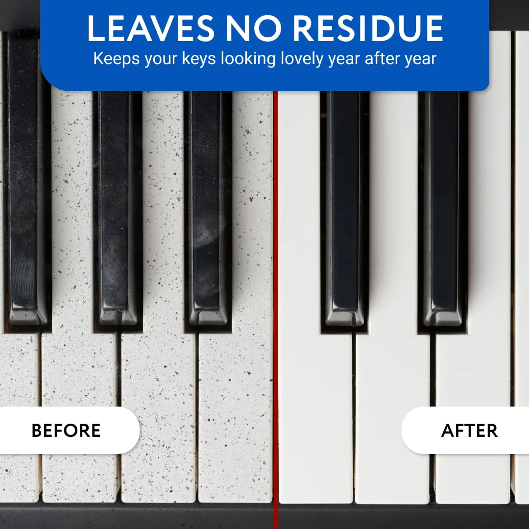 IMPRESA Piano Key Cleaner Spray - Piano Keyboard Cleaning Kit & Solution - Non-Toxic Low-Odor Keyboard Cleaner for Grand & Baby Grand Keys - 8 Fl Oz, Clear, Pack of 1 - Image 5