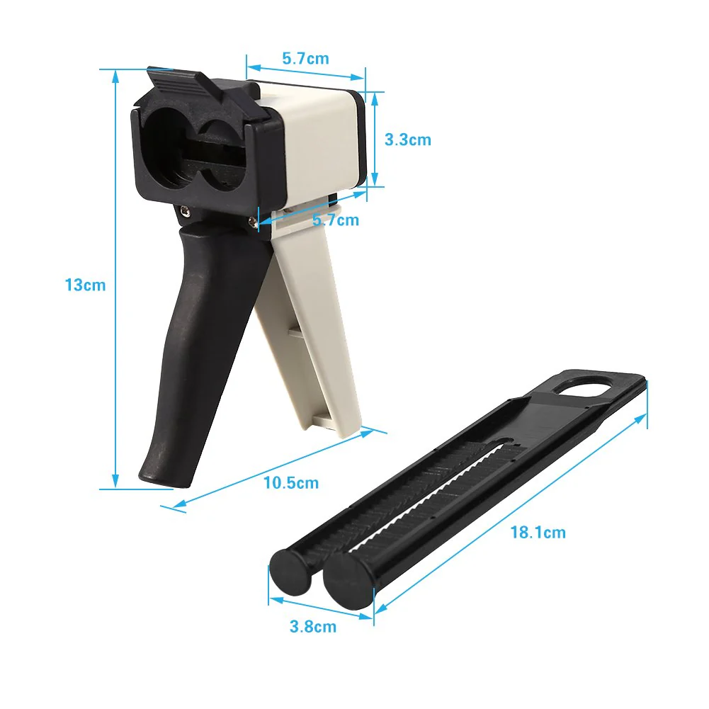 Impression Mixing Dispenser, Dental Supply Gun, Dental Caulking Gun 2:1, Impresion 1:1 Impression Mixing Dispensing Gun, Silicone Dispenser Gun for 50ml Silicone - Image 7