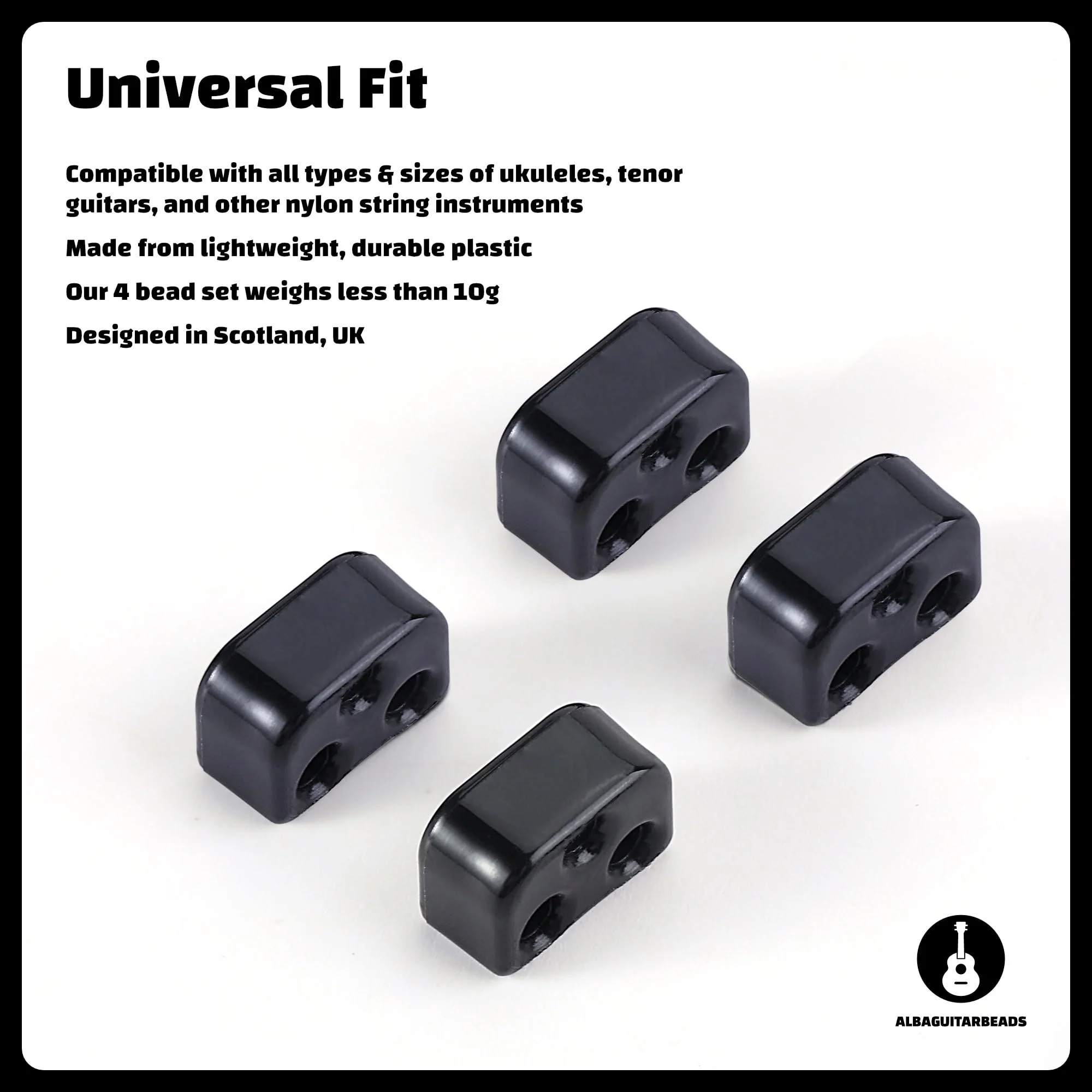 in Black gloss for Ukulele, for Nylon Ukulele Strings - Image 8