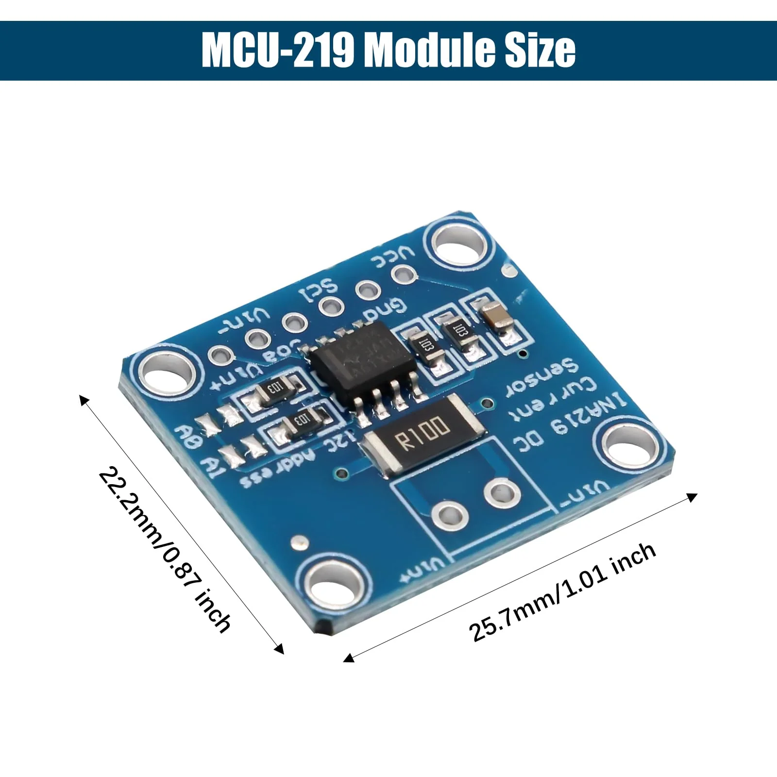 INA219 I2C Sensor Module Binghe 3 Pieces INA219 Zero Point Drift Bidirectional Current Monitoring Sensor Module CJMCU-219 Bidirectional Current Monitoring Sensor I2C Interface Compatible with Arduino - Image 7