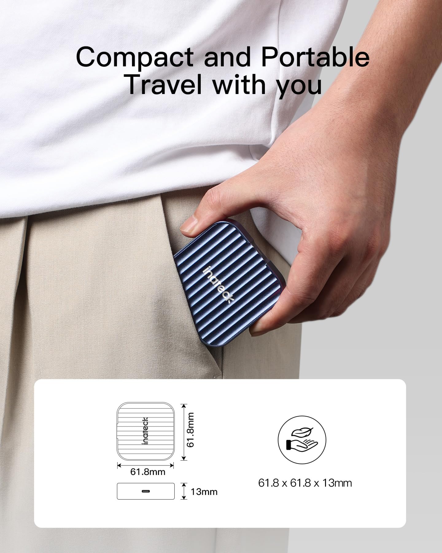 Inateck Magnetic M.2 SSD Enclosure, Type-C USB 3.2 Gen 2 10Gbps SSD Enclosure, Tool-Free, Compatible with 2230 NGFF&NVME PCIe M.2 M-KEY/B&M-Key, Supports Windows/Linux/Android/MacOS, FE2032 - Image 7