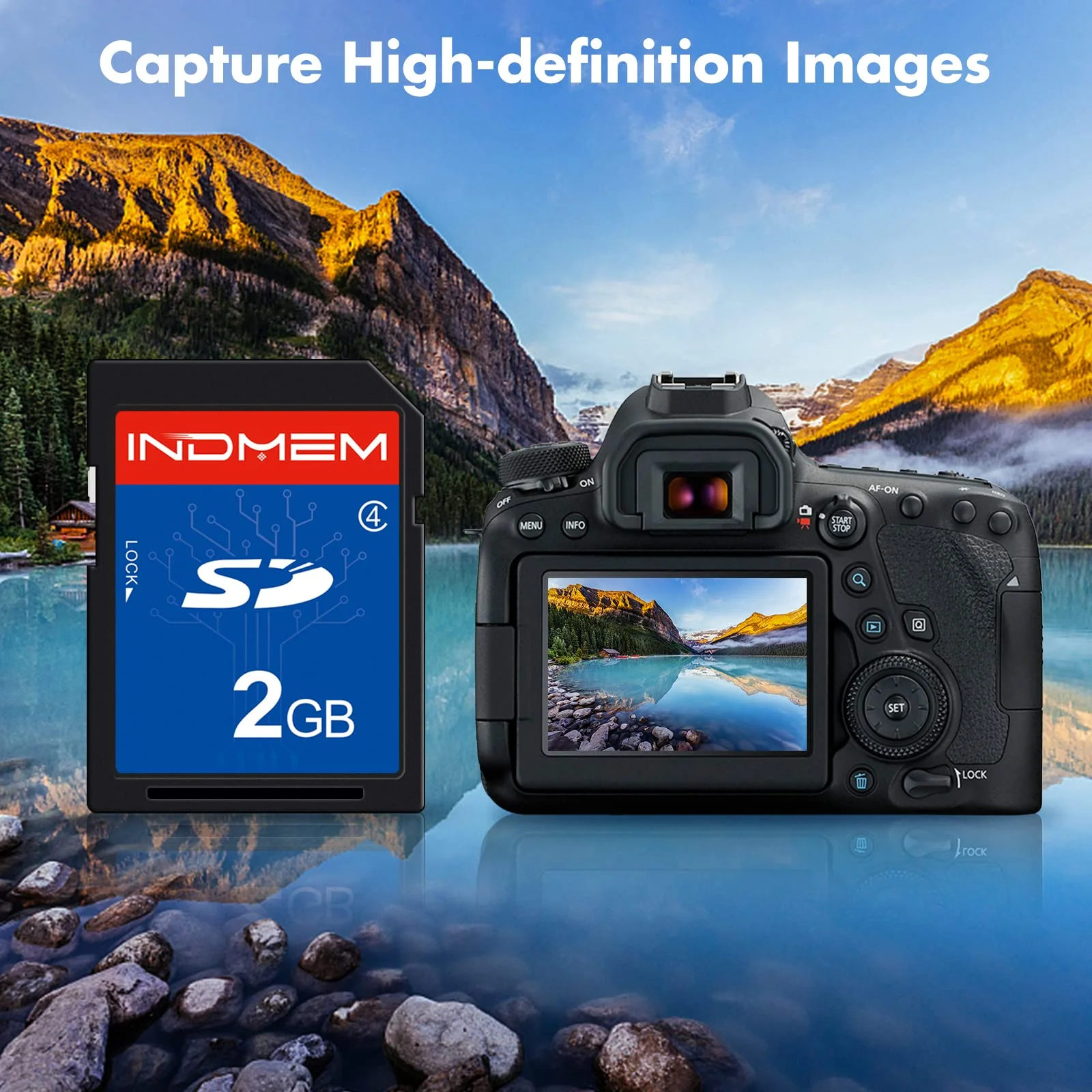 INDMEM SD Card 2GB Class 4 Flash Memory Card 2G SLC Stanard Secure Digital Cards (1PC) 1PC - Image 7