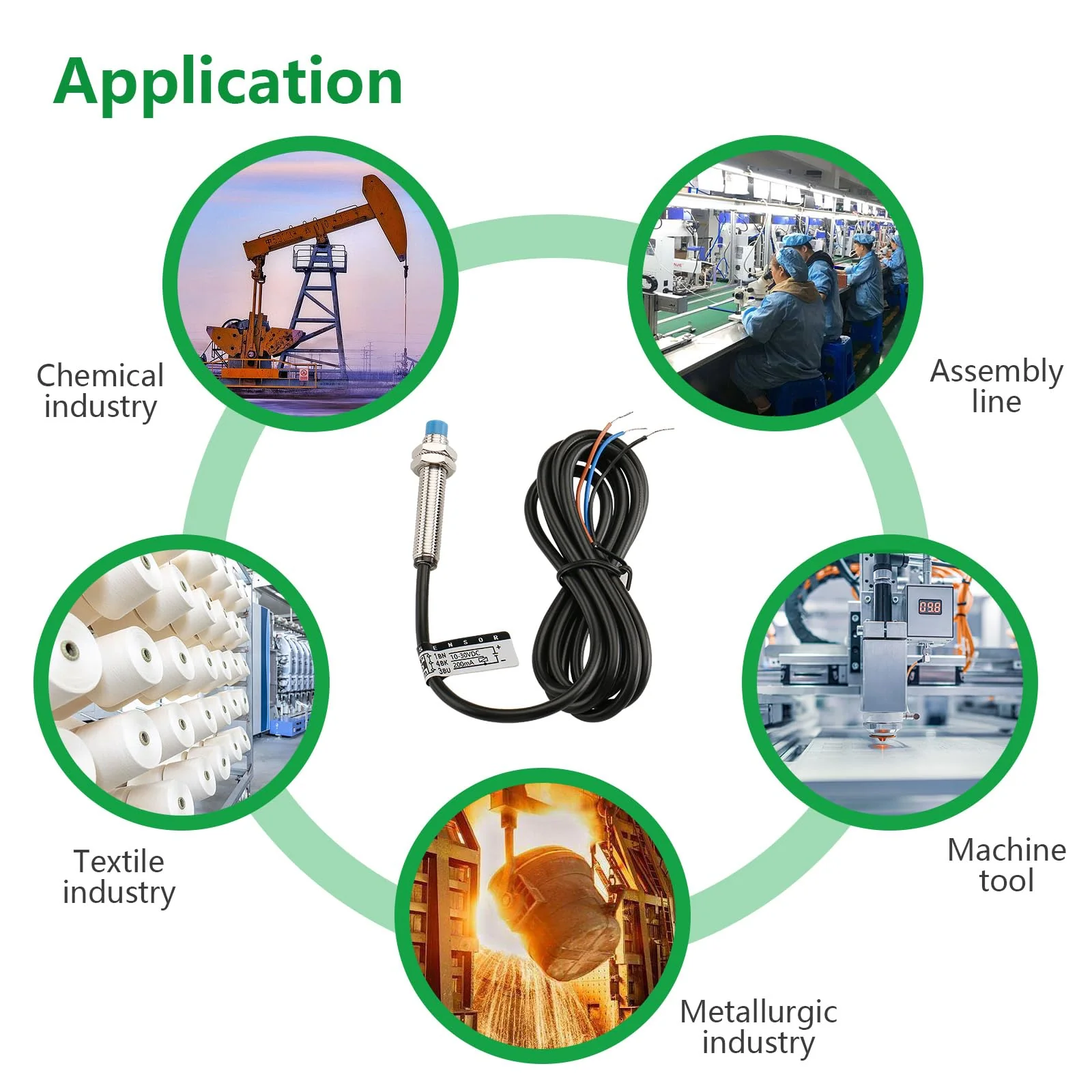 Inductive Proximity Sensor Switch LJ8A3-2-Z,M8,DC10-30V,NO, PNP 300mA,2mm Detecting Distance,3 Wire NO - Image 5