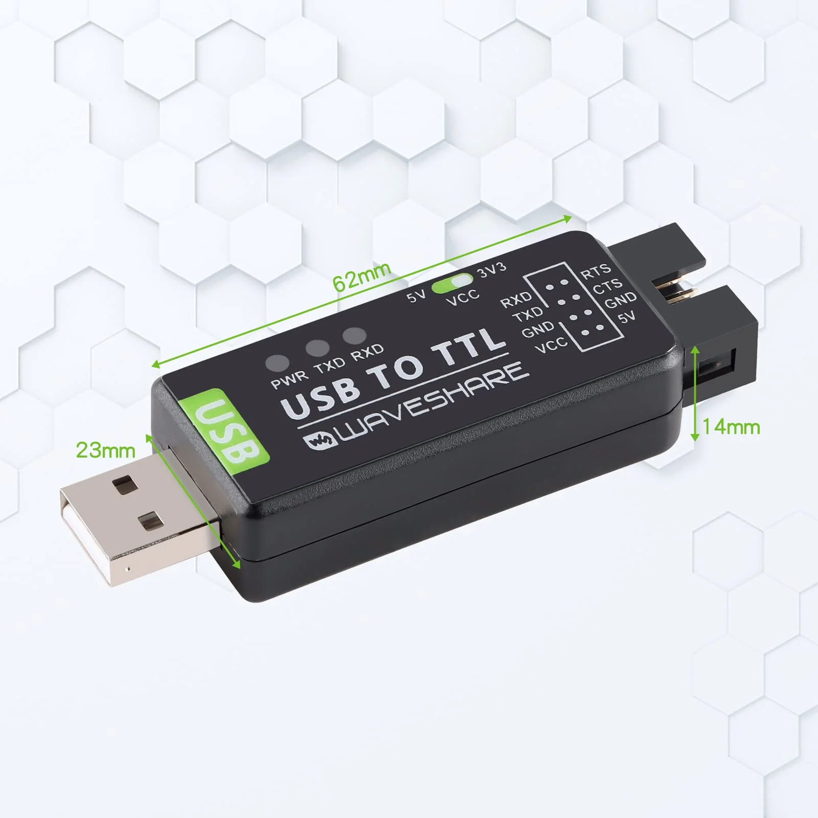 Industrial USB to Serial Adapter UART Serial Adapter FT232RL Serial to USB Converter USB to TTL Adapter Port Module Support Multi Systems and Multi Protection Circuits with Shell - Image 7