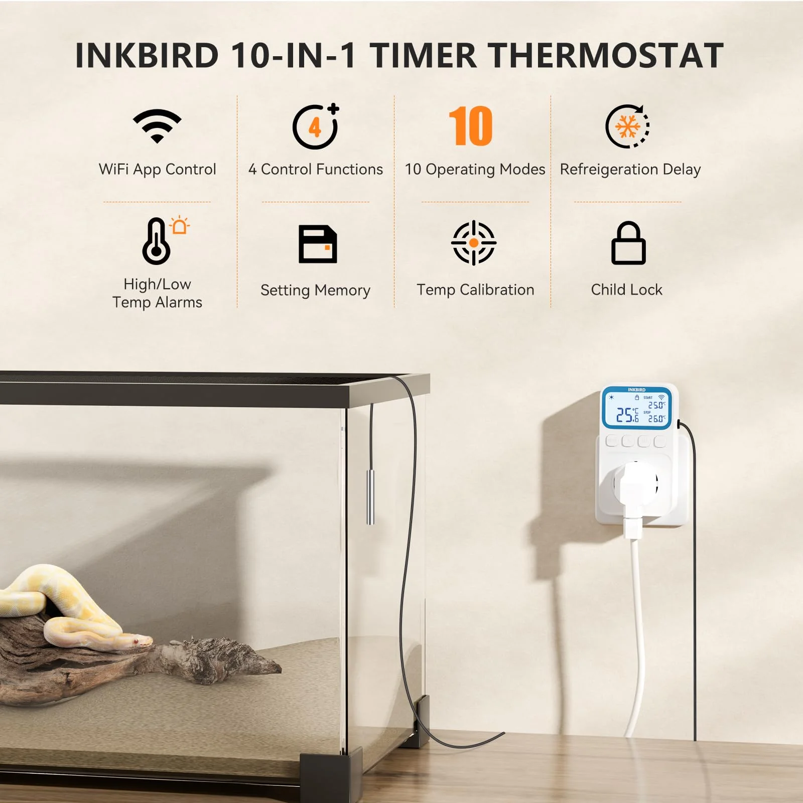 Inkbird ITC-C236T WLAN Thermostat Socket with 16A - Image 4