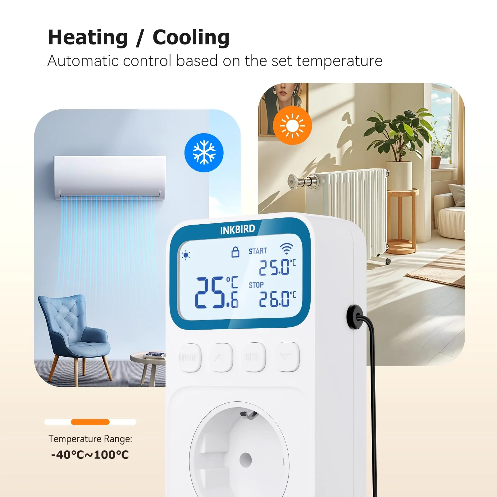 Inkbird ITC-C236T WLAN Thermostat Socket with 16A - Image 5