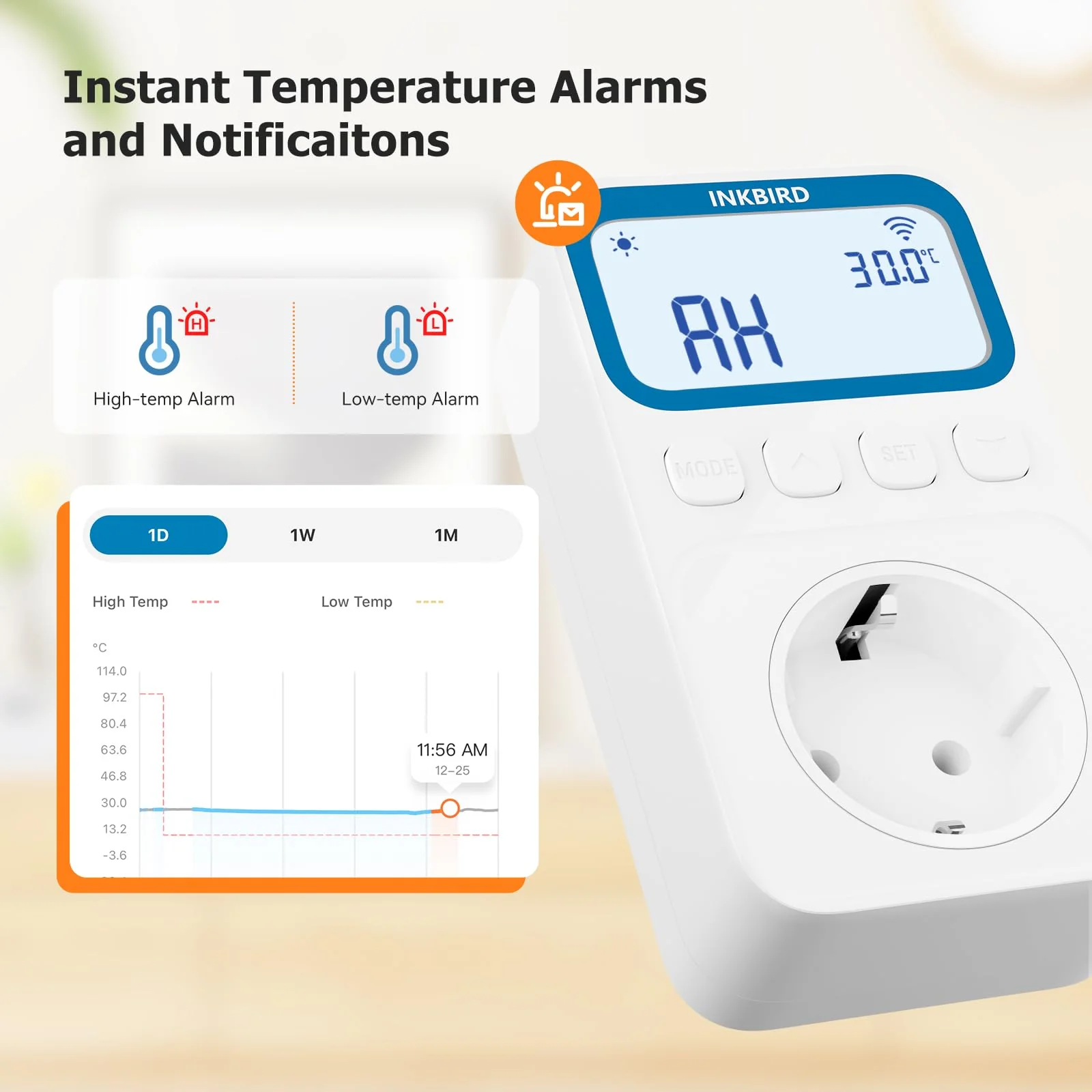 Inkbird ITC-C236T WLAN Thermostat Socket with 16A - Image 8