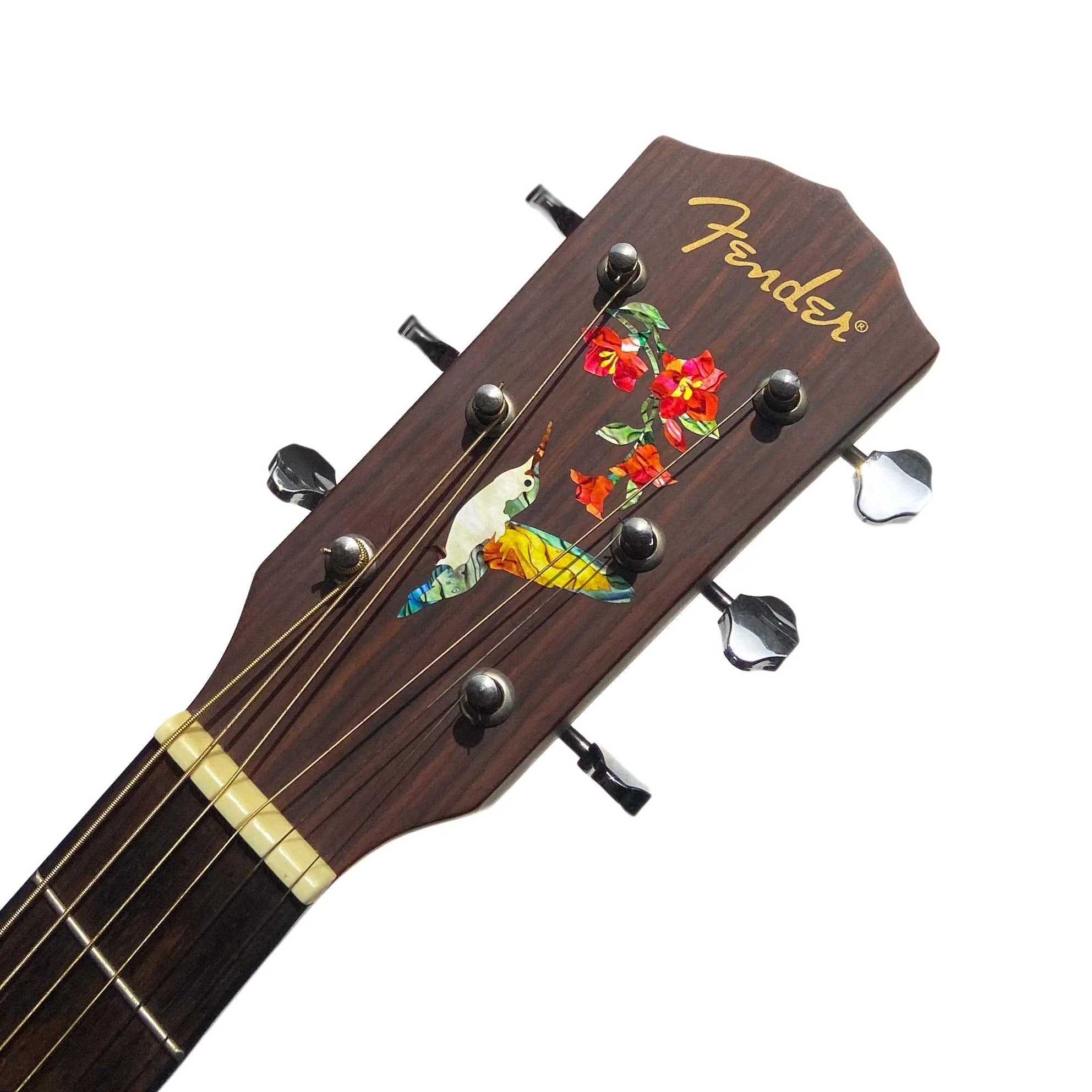 Inlay Sticker Decal for Guitars, Bass & Ukuleles - Hummingbird & Flowers - Image 2