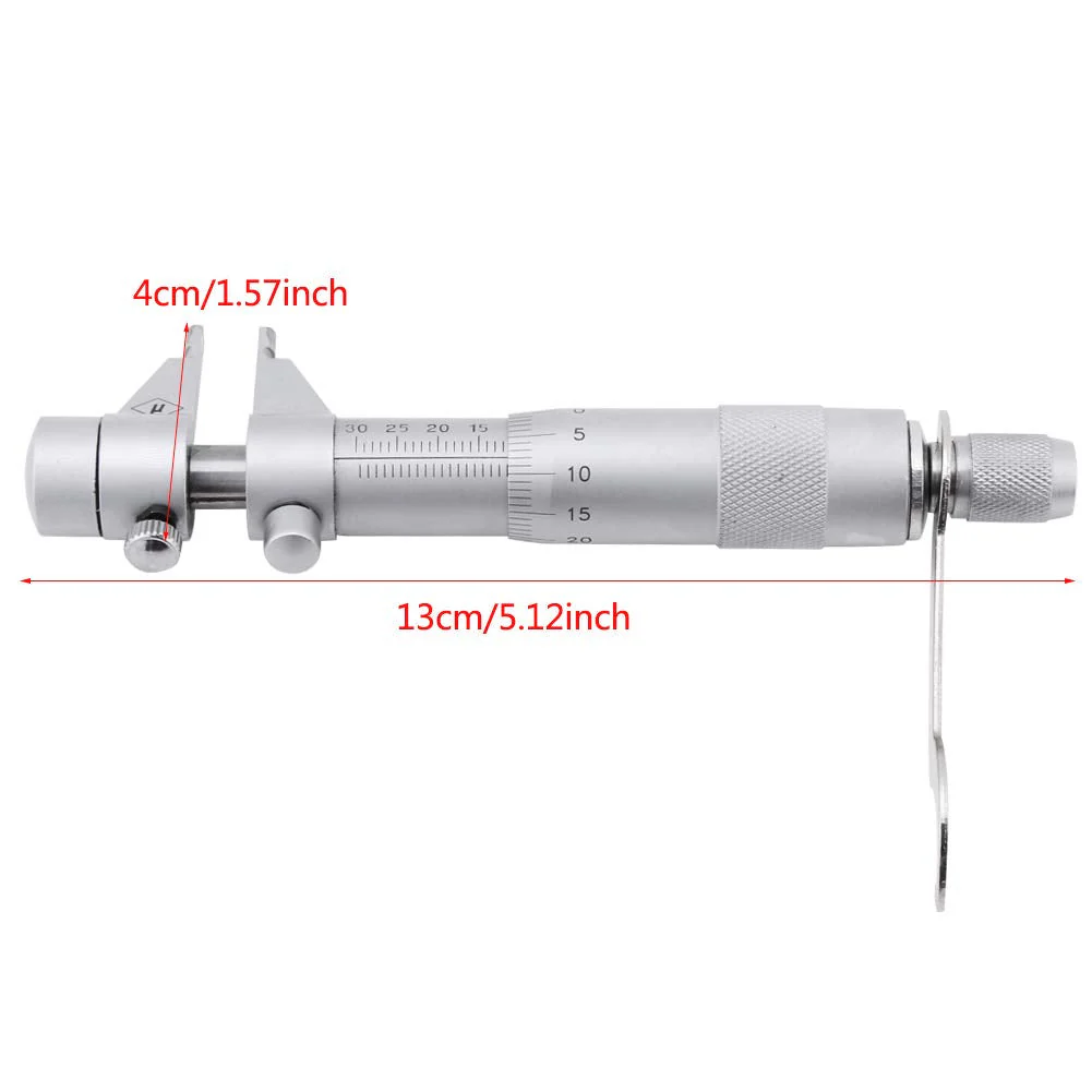 Inner Micrometer, Vernier Caliper, Inner Micrometer Set, 5-30 mm, Metric Inner Diameter Micrometer Set, 0.01 mm Accuracy, Internal Bore Hole Vernier Caliper Type with Storage Box - Image 4