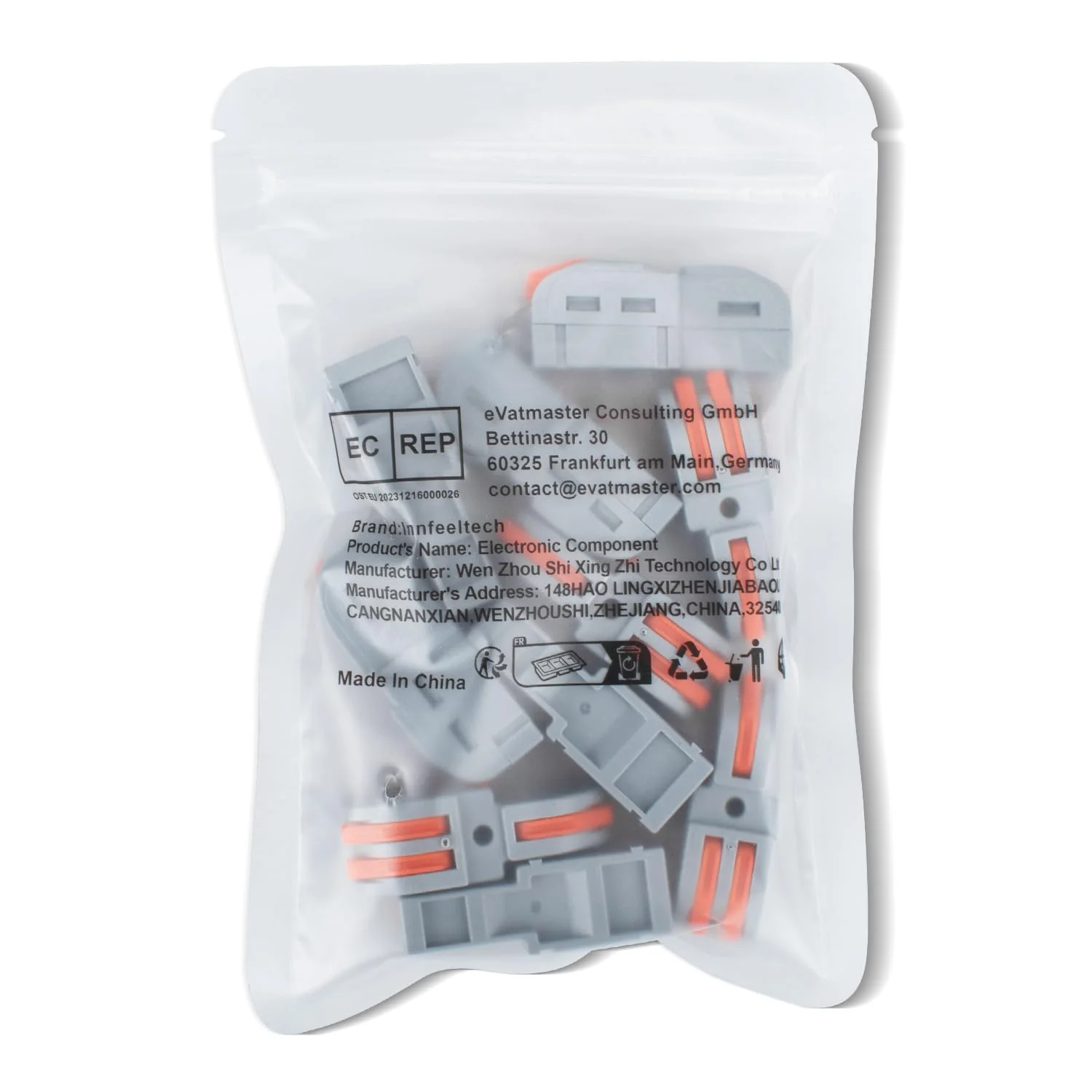 Innfeeltech 10 Pieces Connection Clamp, 1 in 2 Out Connection Clamp, with Lever, Cable Connector with 0.2-4 mm² Conductor Clamp for DIY Projects - Image 7