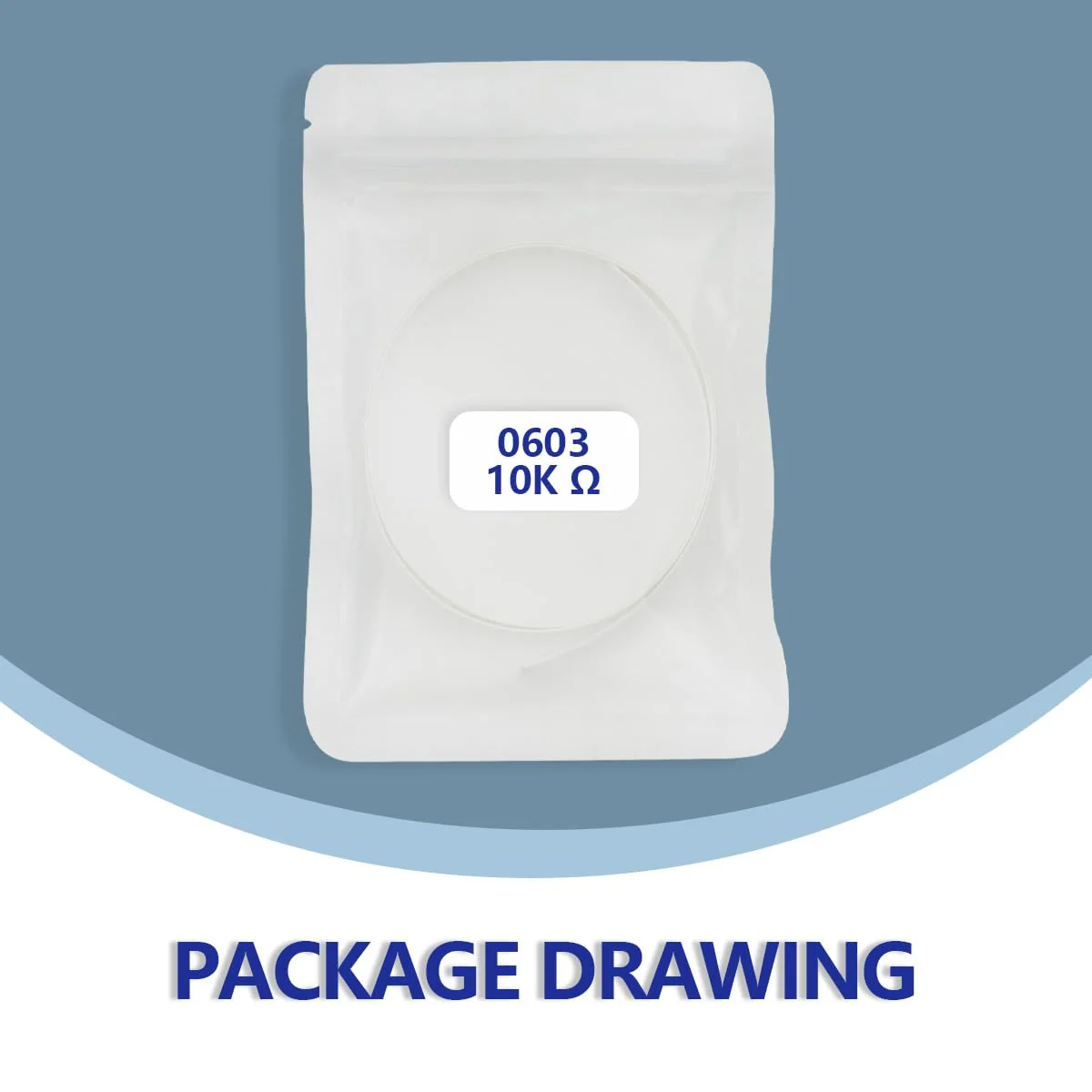 Innfeeltech 150pcs High Quality SMD Resistor Kit 0603 1/10W 10K Ω ± 1% 10KΩ - Image 6
